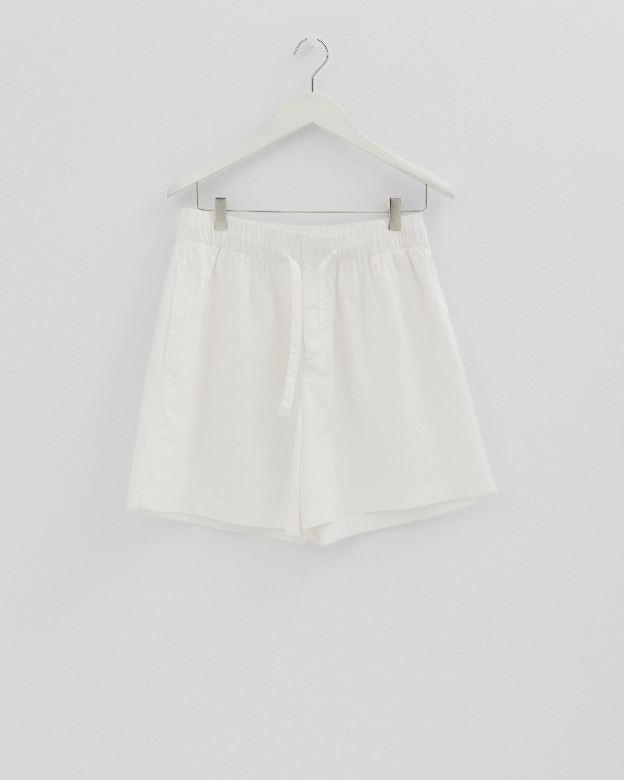 Poplin pyjamas – shorts – Alabaster White