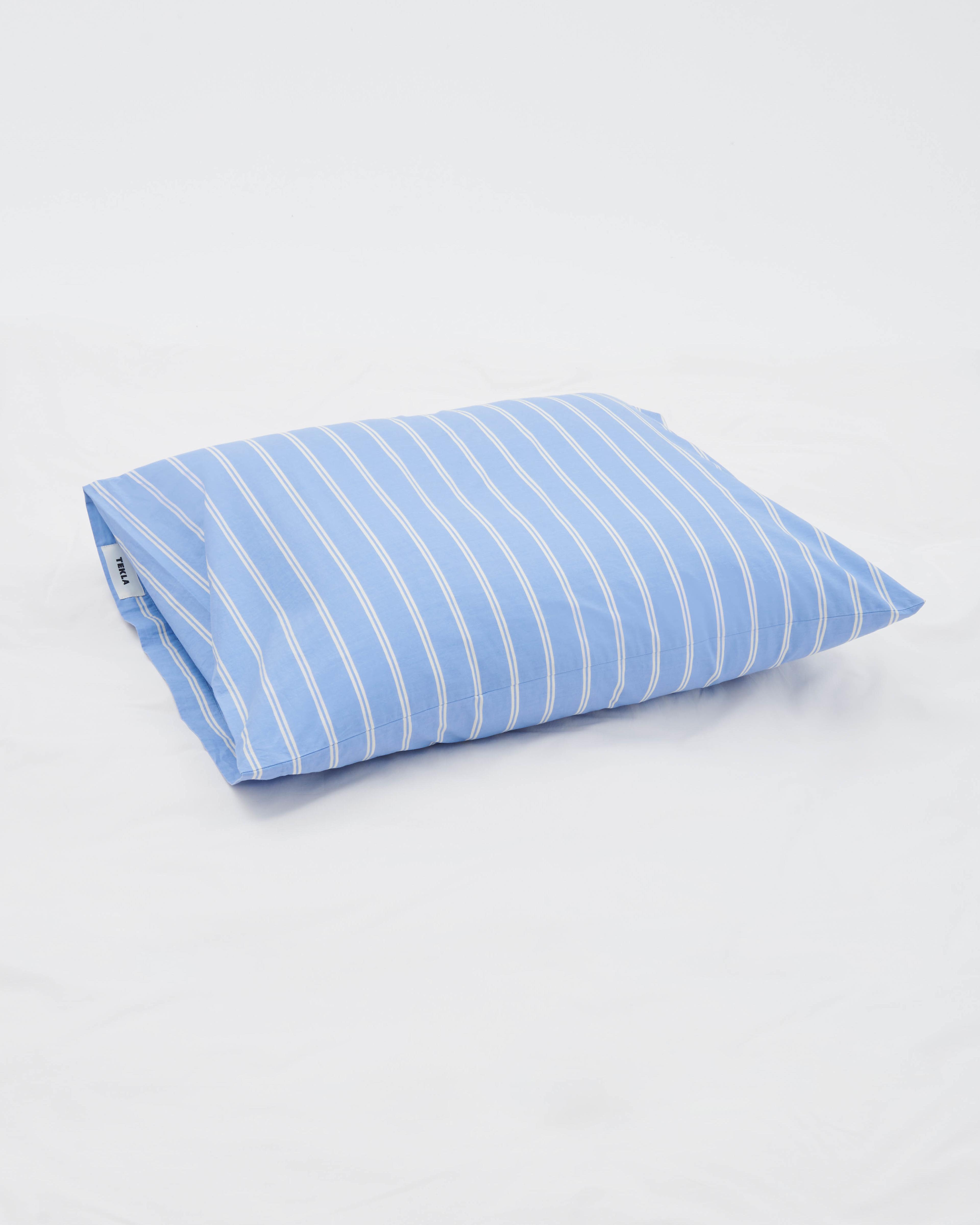 Island Blue Stripes pillow sham