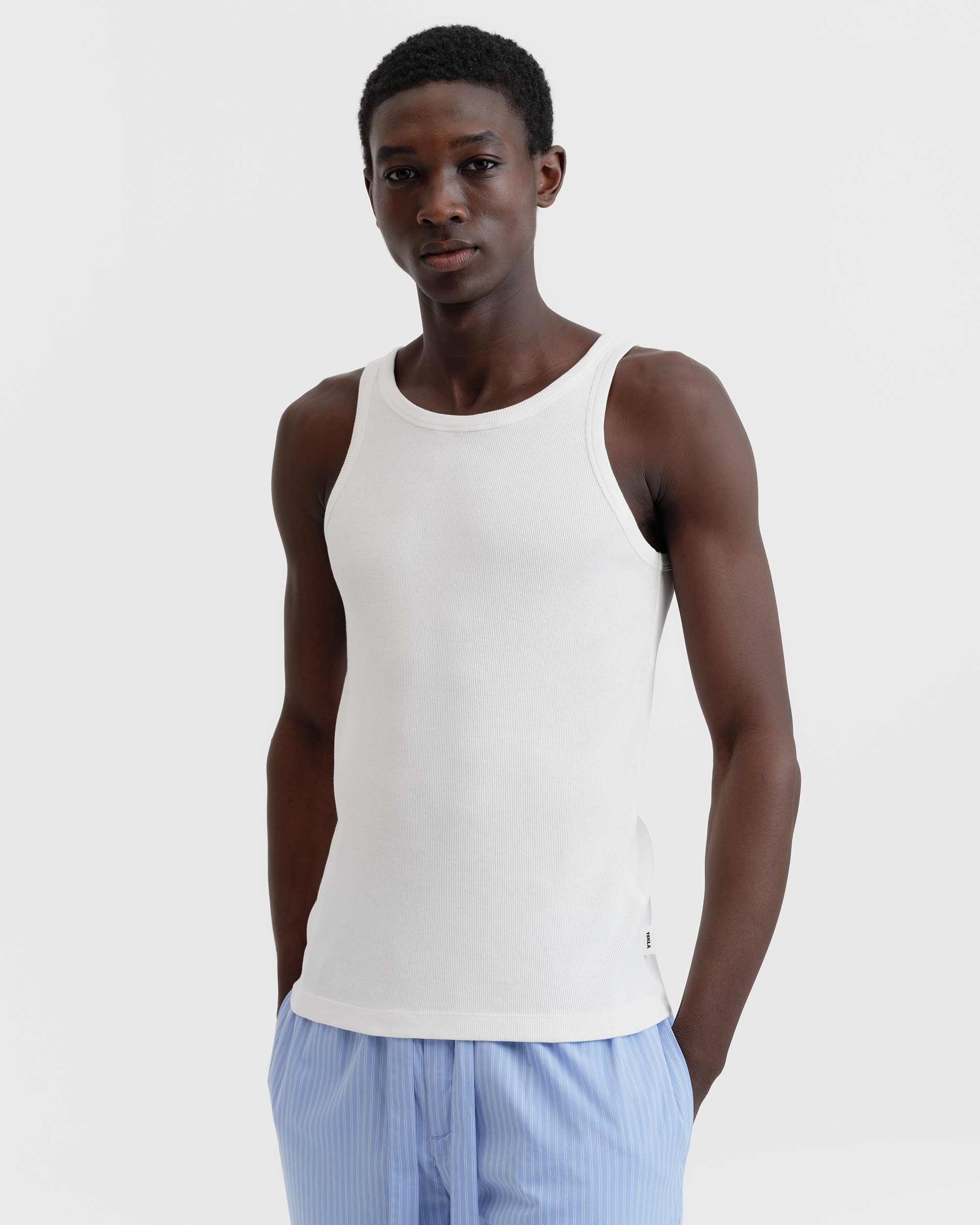 White men's tank top