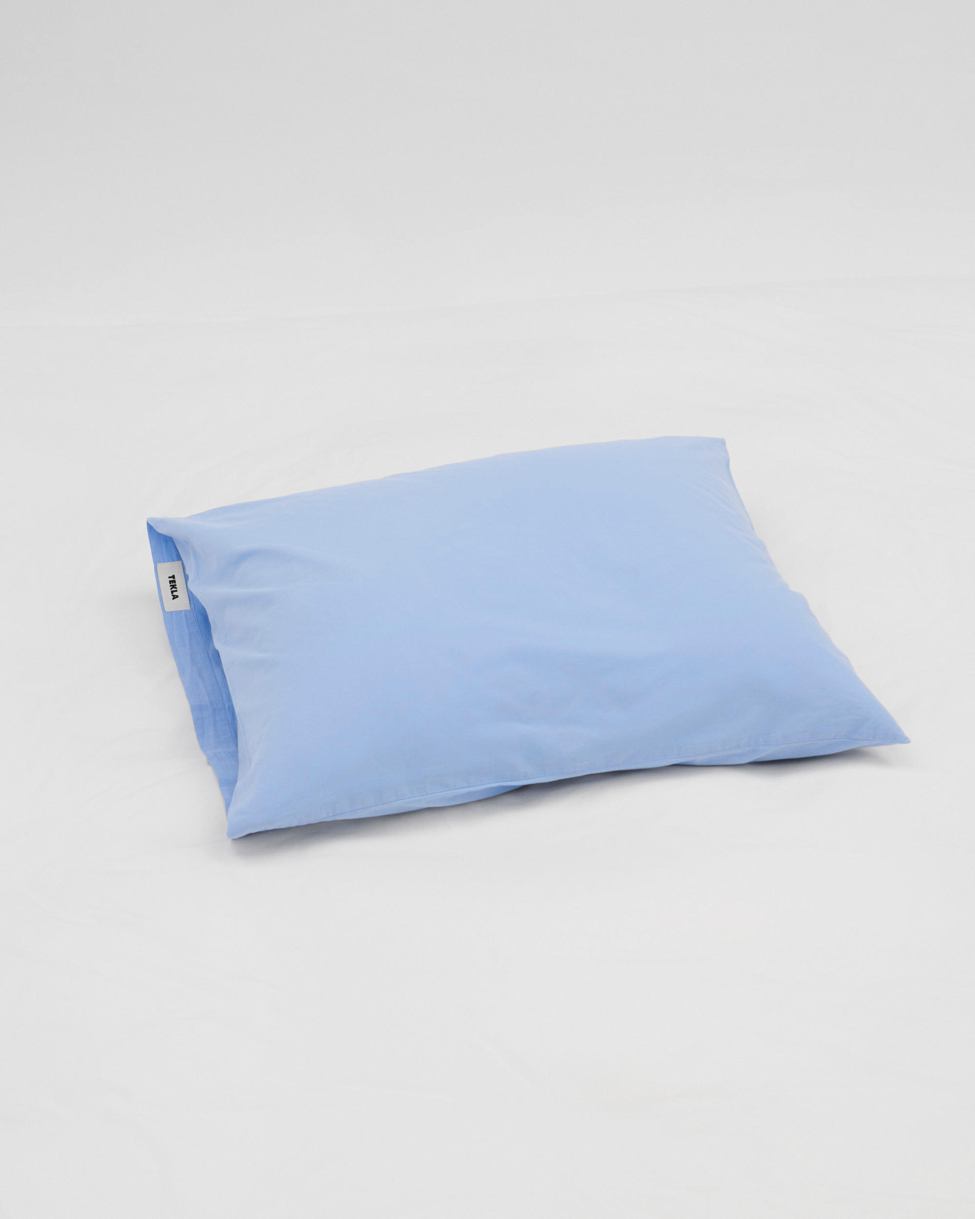 Percale pillow sham – Island Blue