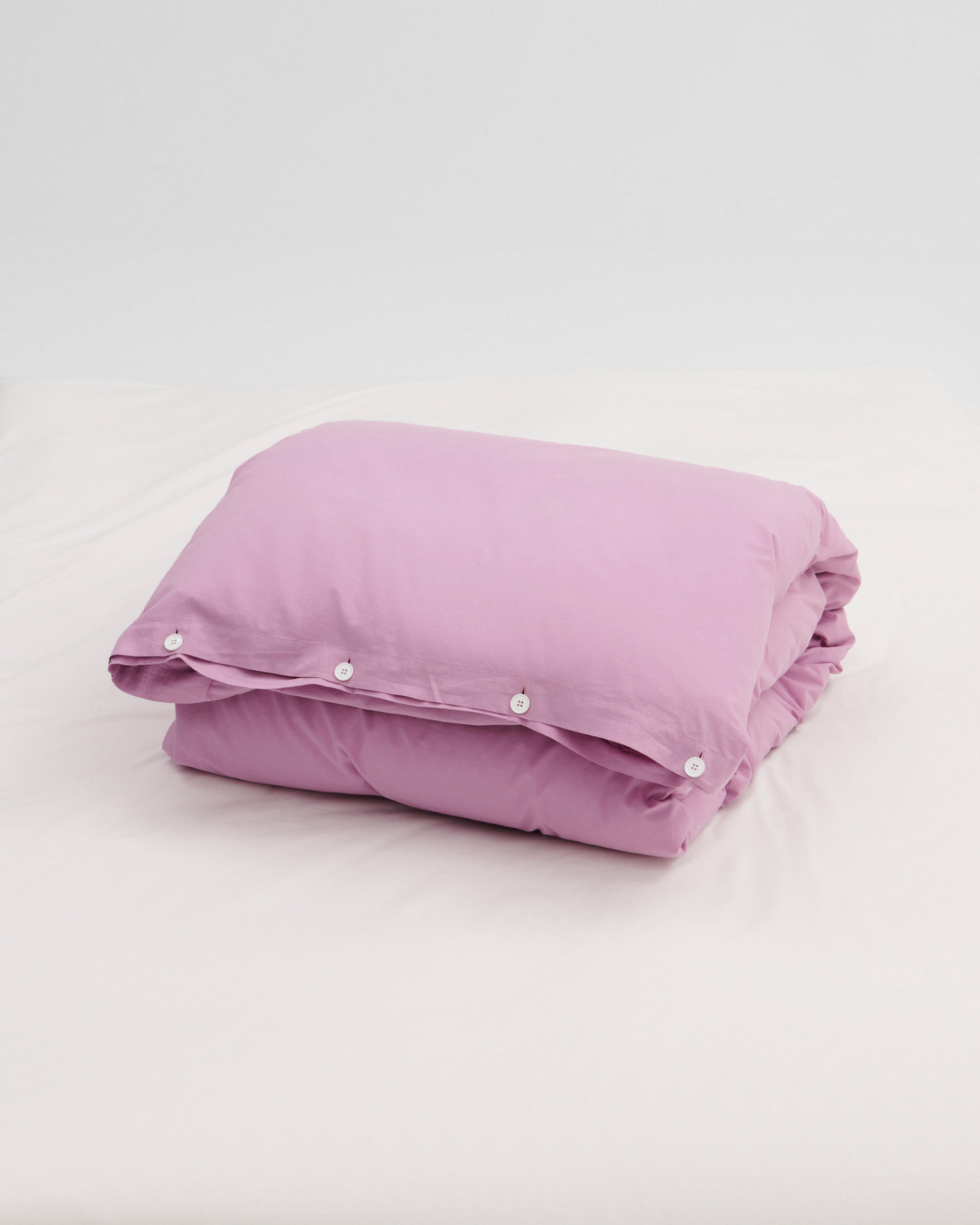 Percale duvet cover – Mallow Pink