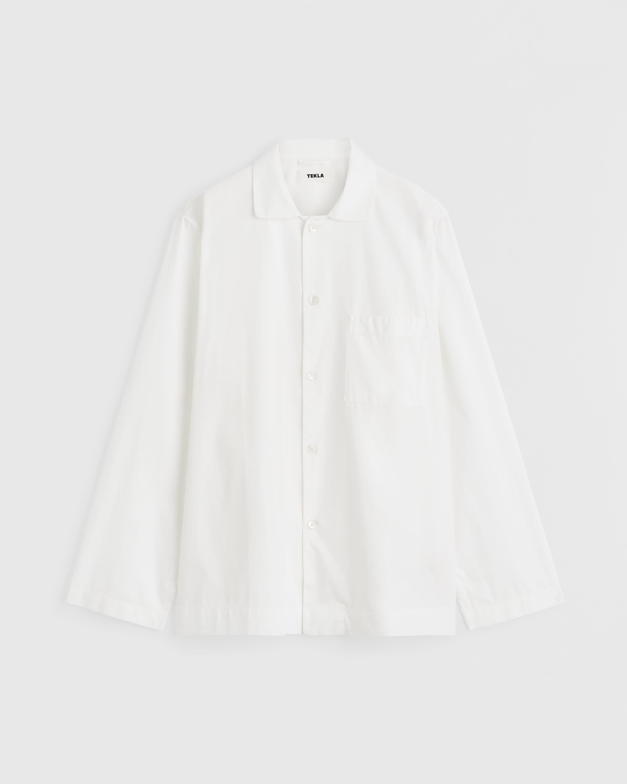 Poplin long-sleeved shirt