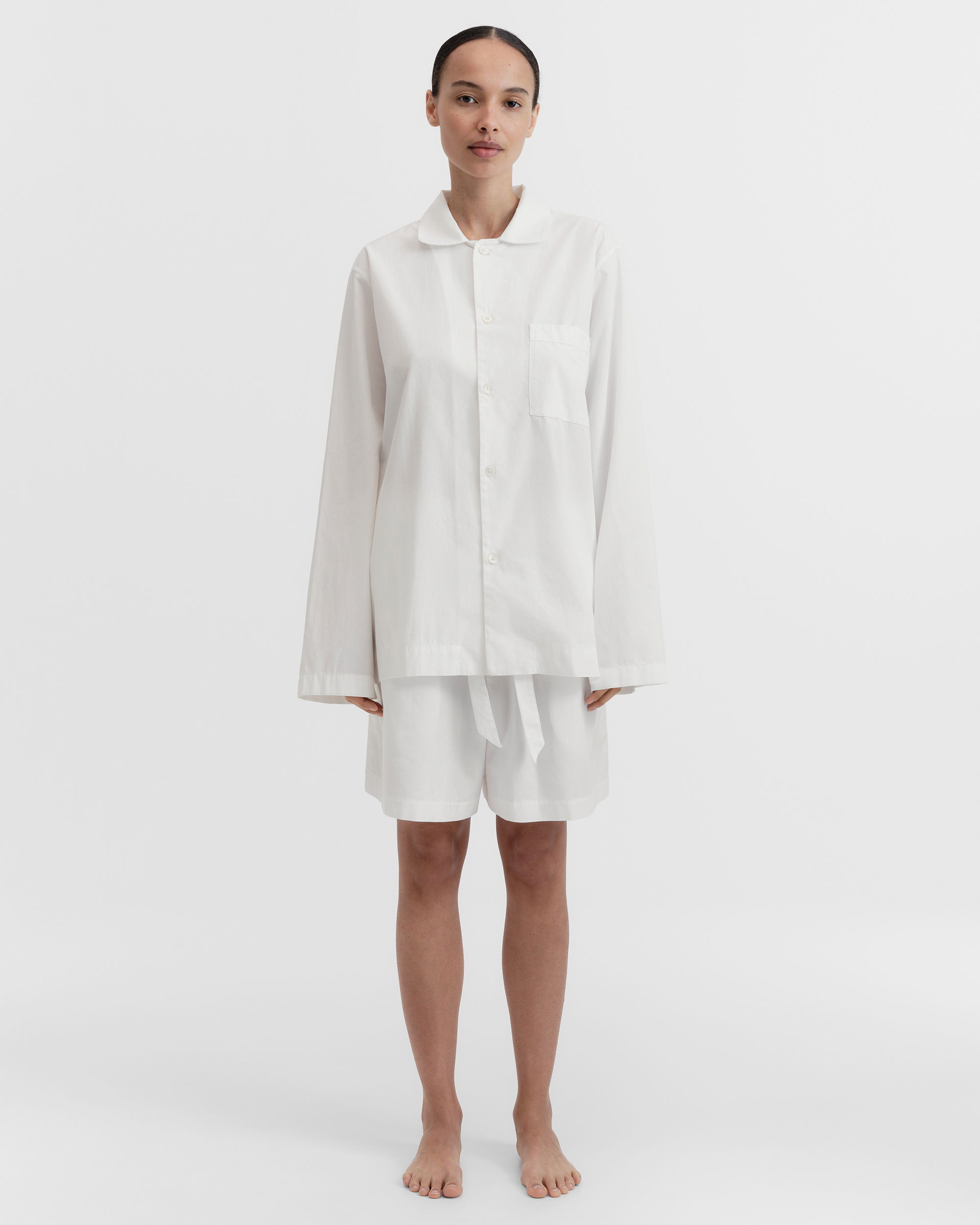 【即完】25SS STUSSY x TEKLA POPLIN SHORTS Poplin pyjamas – shorts – Alabaster White | Tekla Fabrics