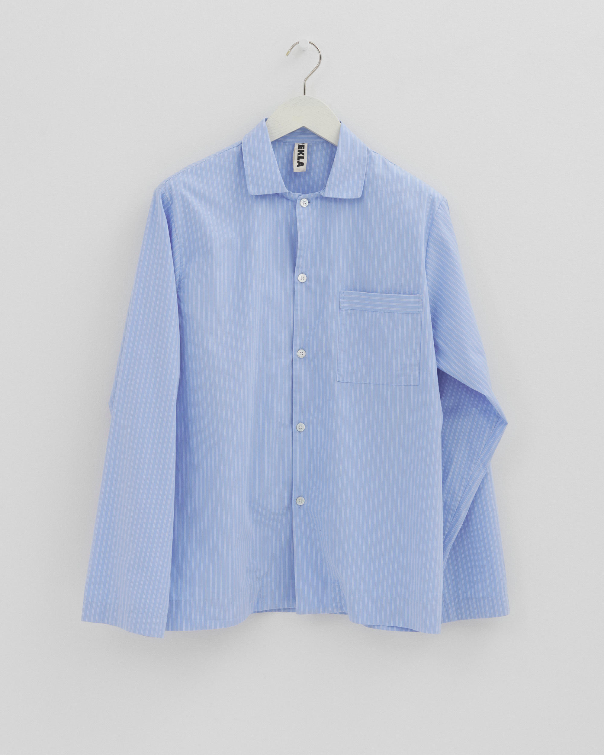 Poplin long-sleeved shirt