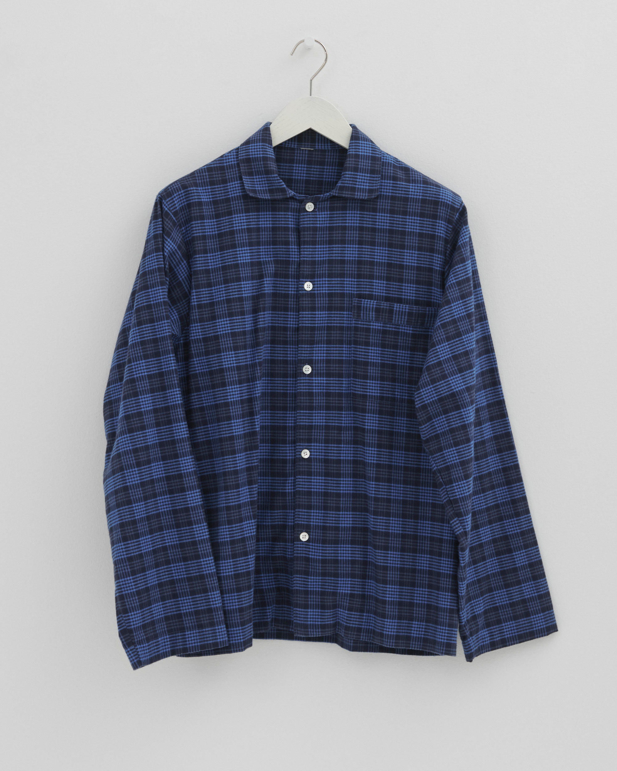 Flannel pyjamas – long-sleeved shirt – Blue Hour