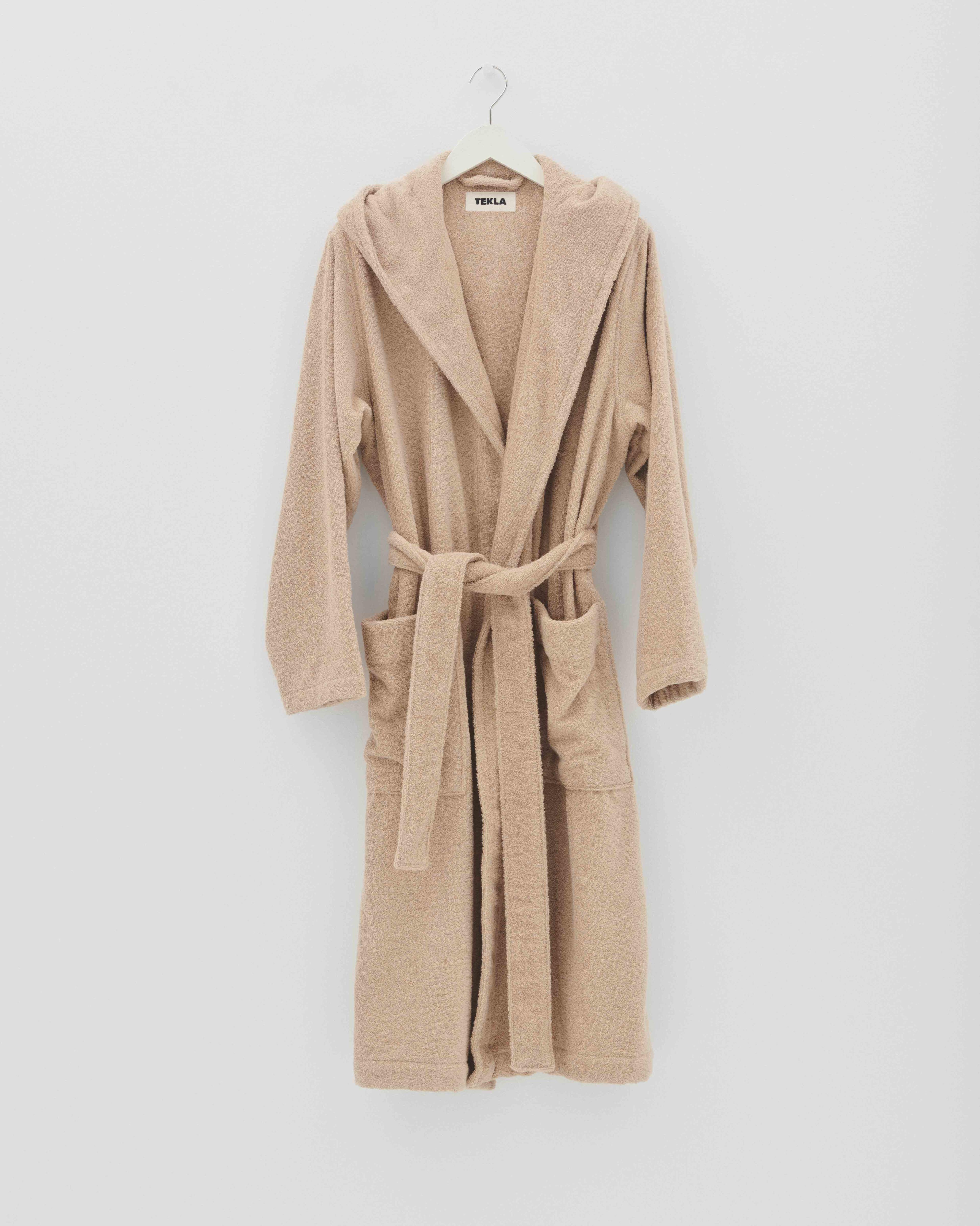 Hooded Bathrobe - Solid - Sienna