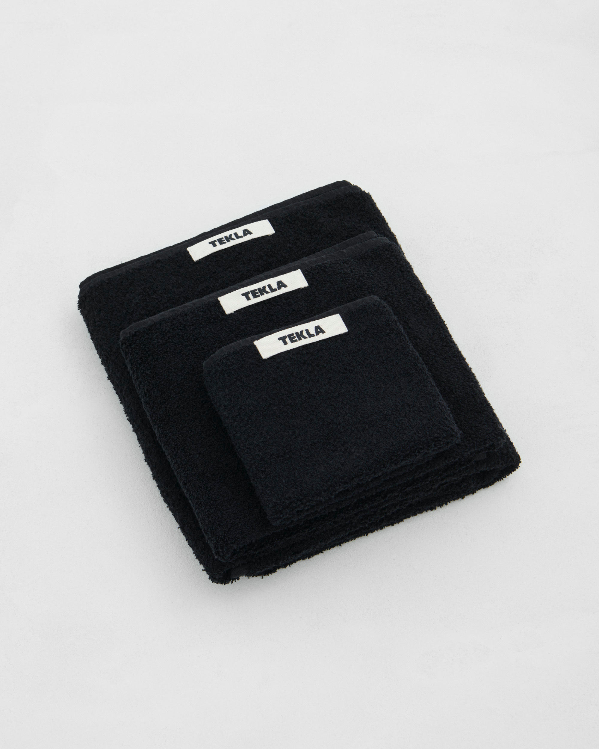 Terry towel – solid – Black