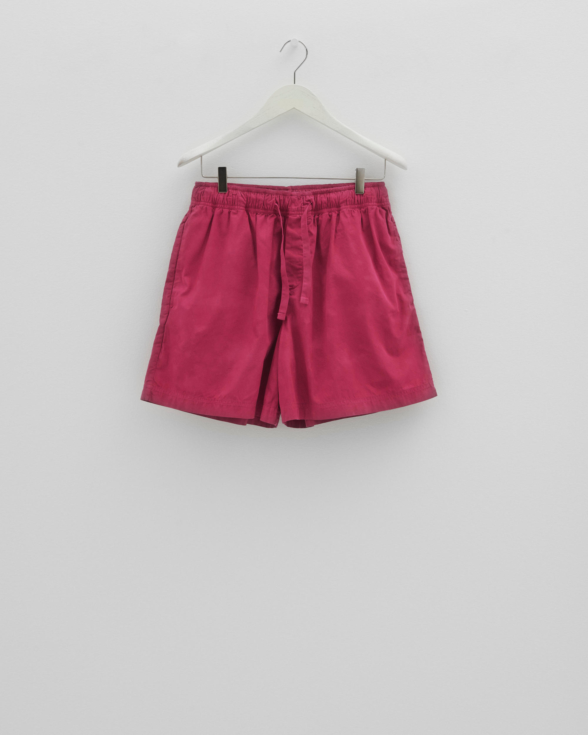 Poplin pyjamas – shorts – Berry