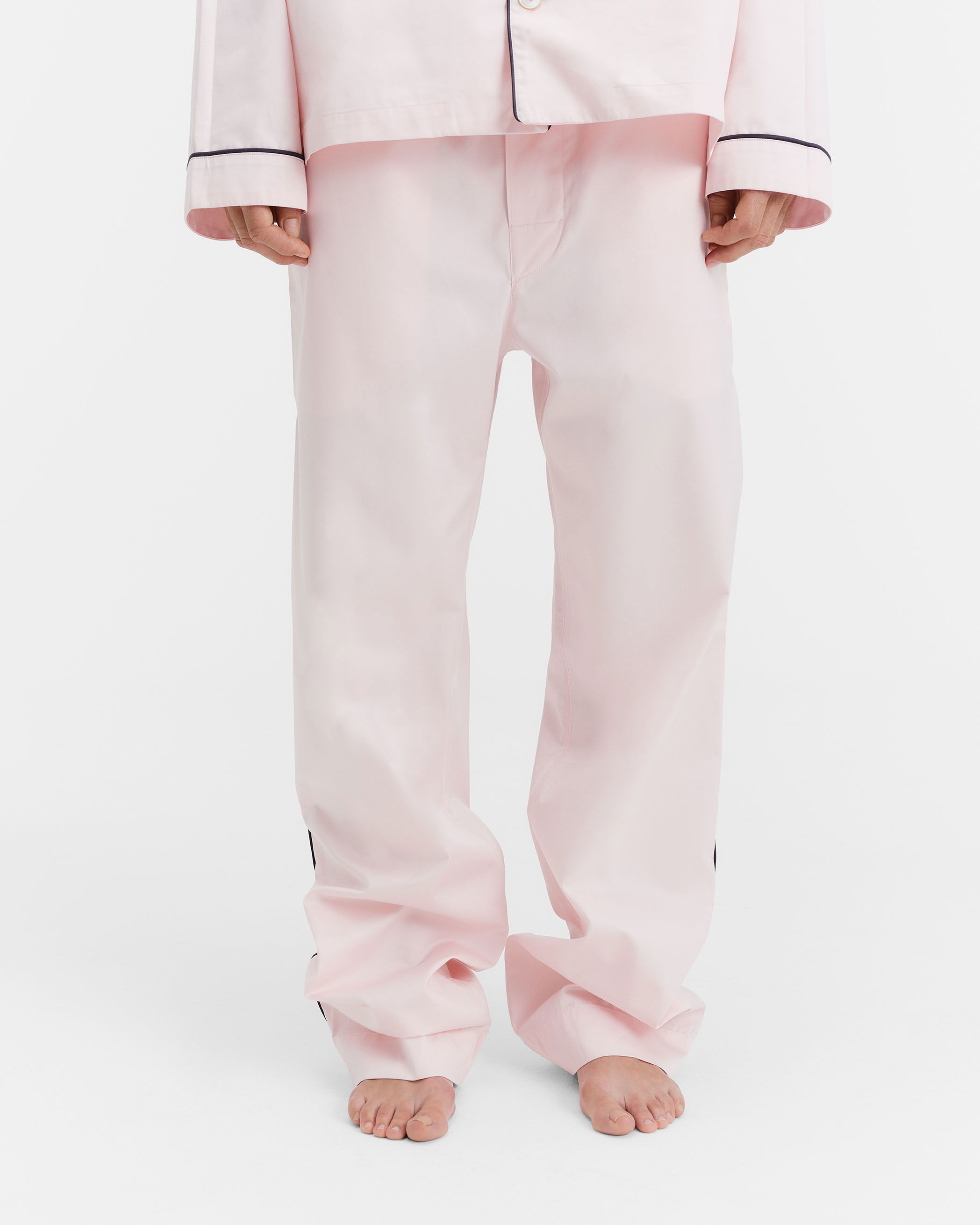 インナー・ルームウェアその他 TEKLA Dark Pink Cotton Pyjamas Pant Sateen pyjamas - pants - Porter | Tekla Fabrics