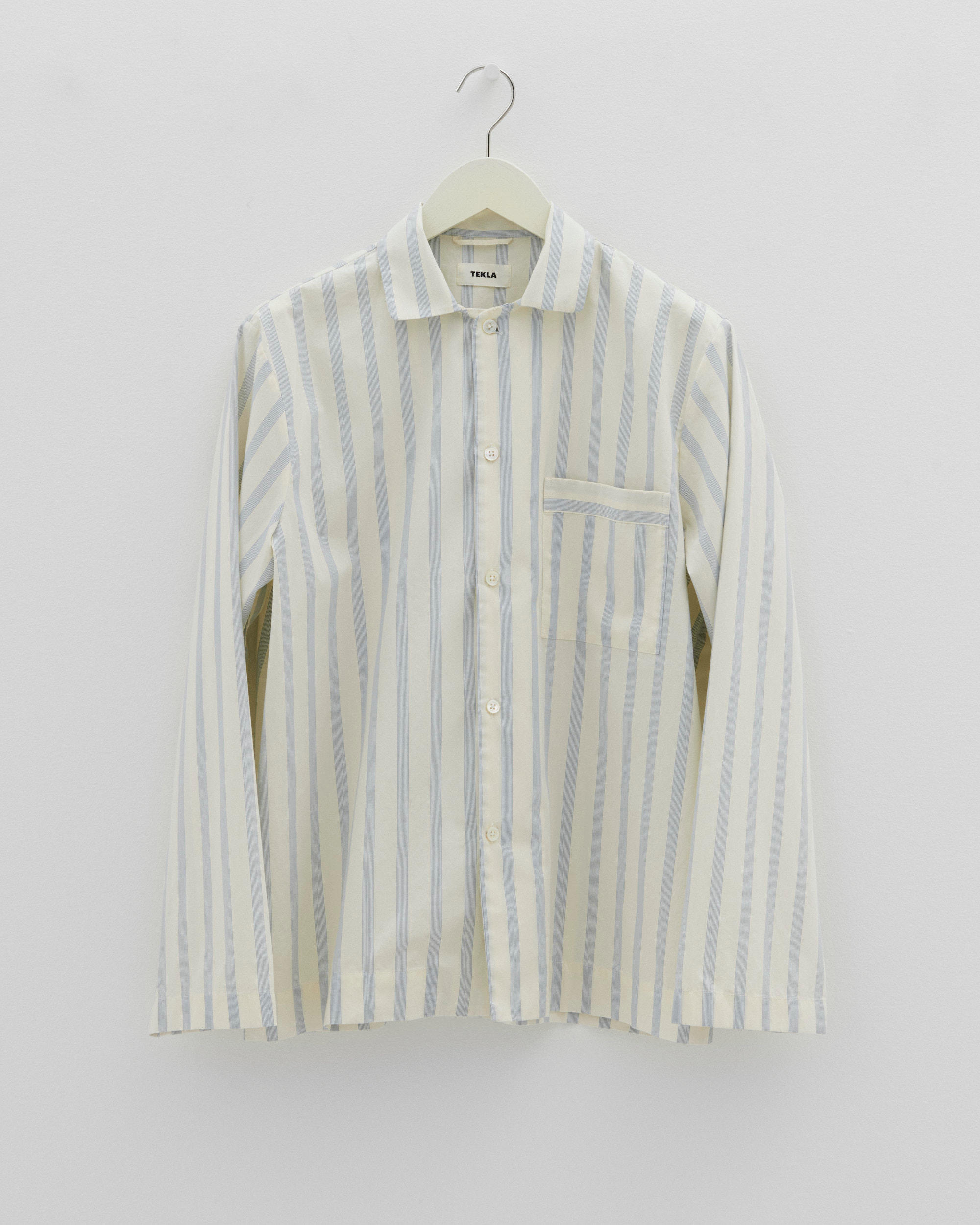 Poplin long-sleeved shirt