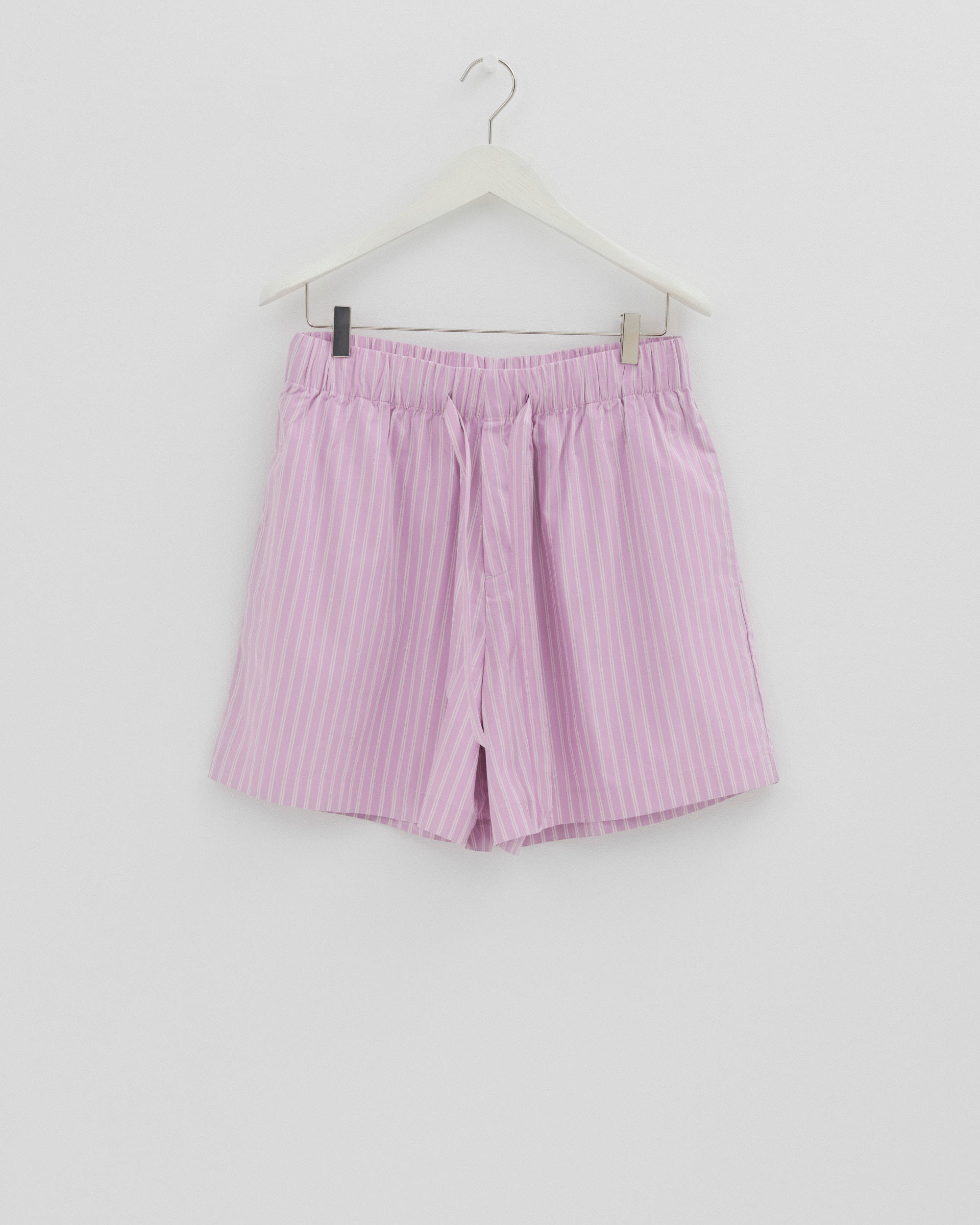 Poplin pyjamas – shorts – Purple Pink Stripes