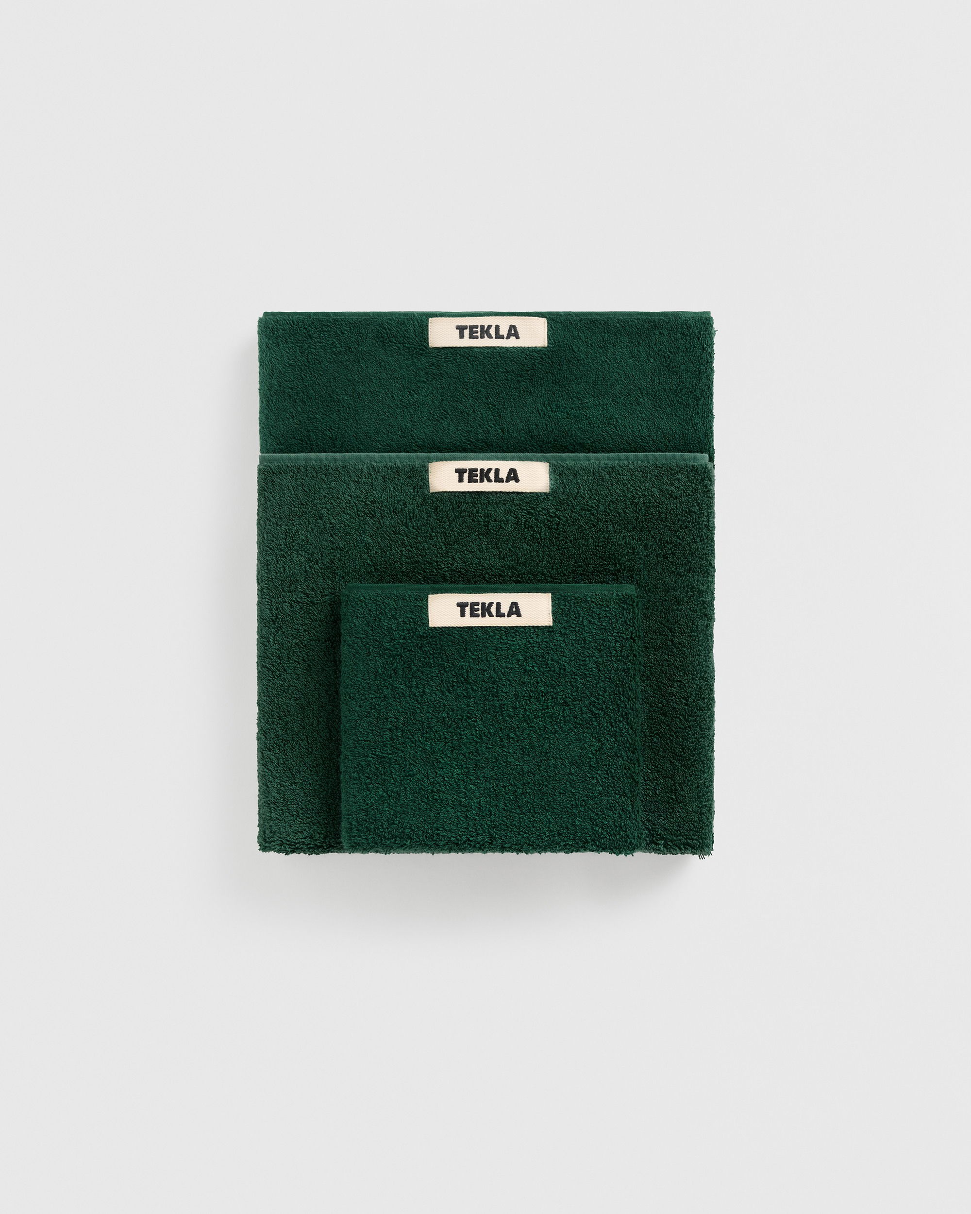Terry towel – solid – Forest Green | Tekla Fabrics