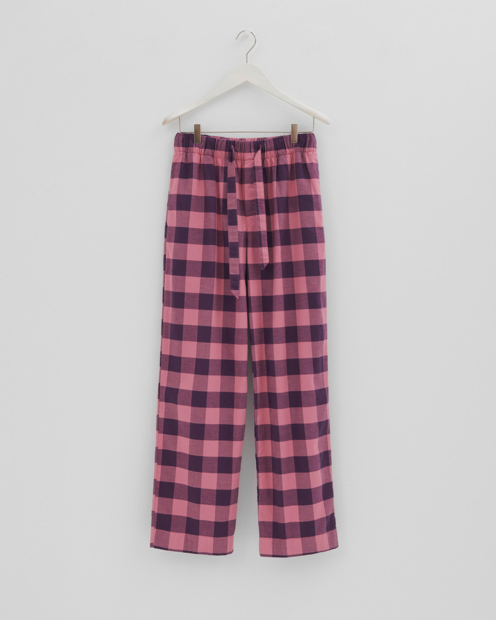 Flannel pyjamas – pants – Pink Gingham