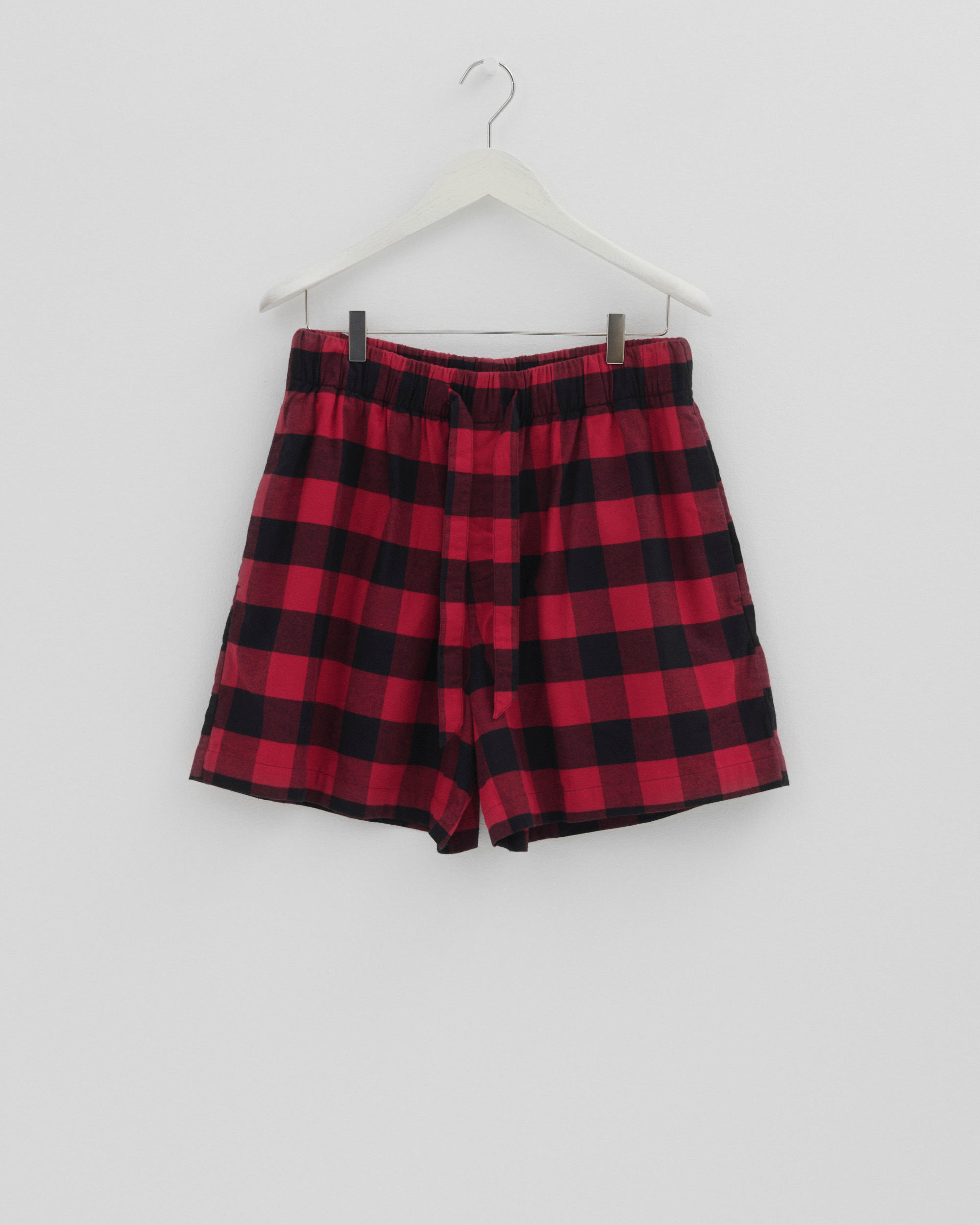 Flannel pyjamas – shorts – Red Gingham