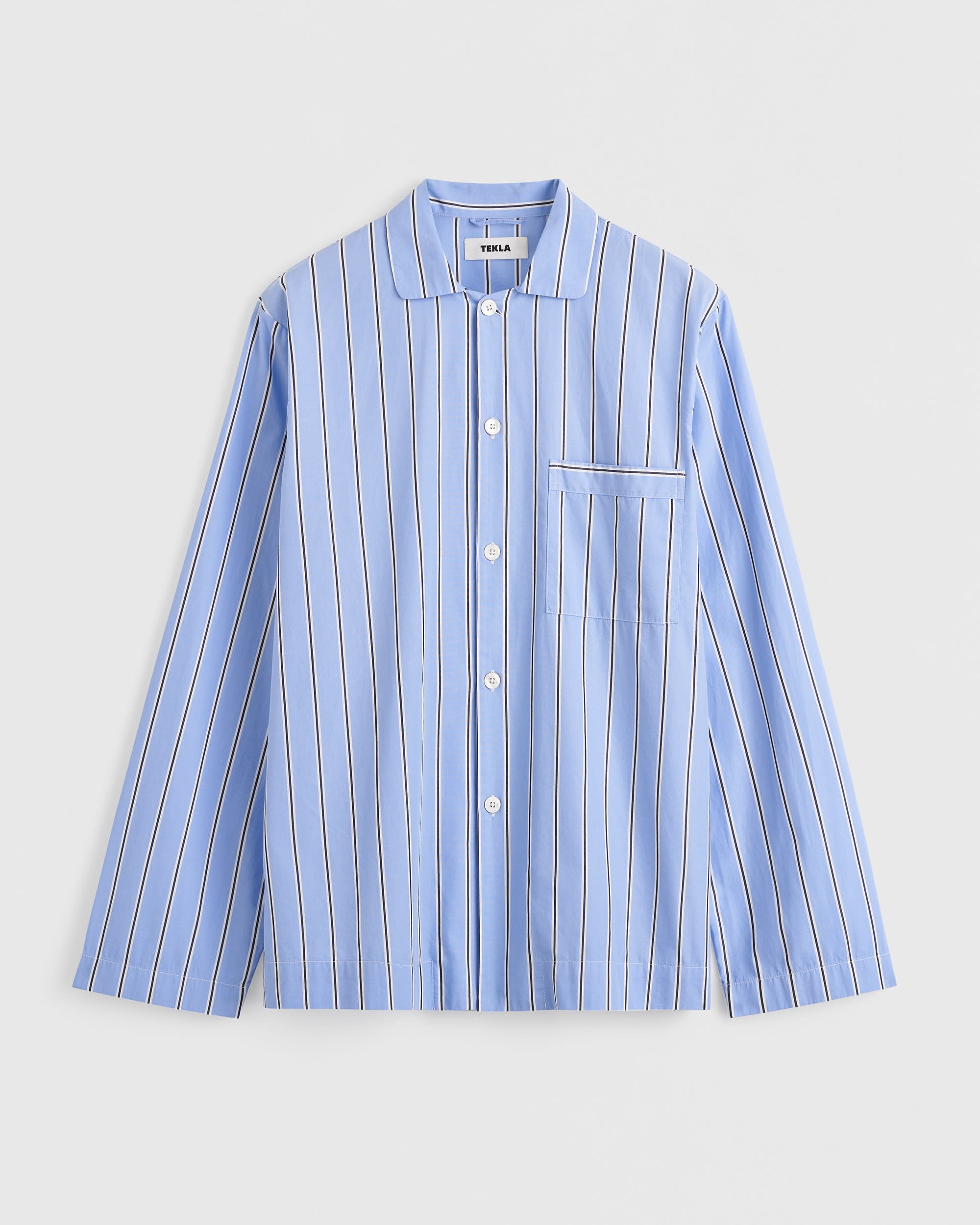 Poplin pyjamas – long-sleeved shirt – Bassett Stripes