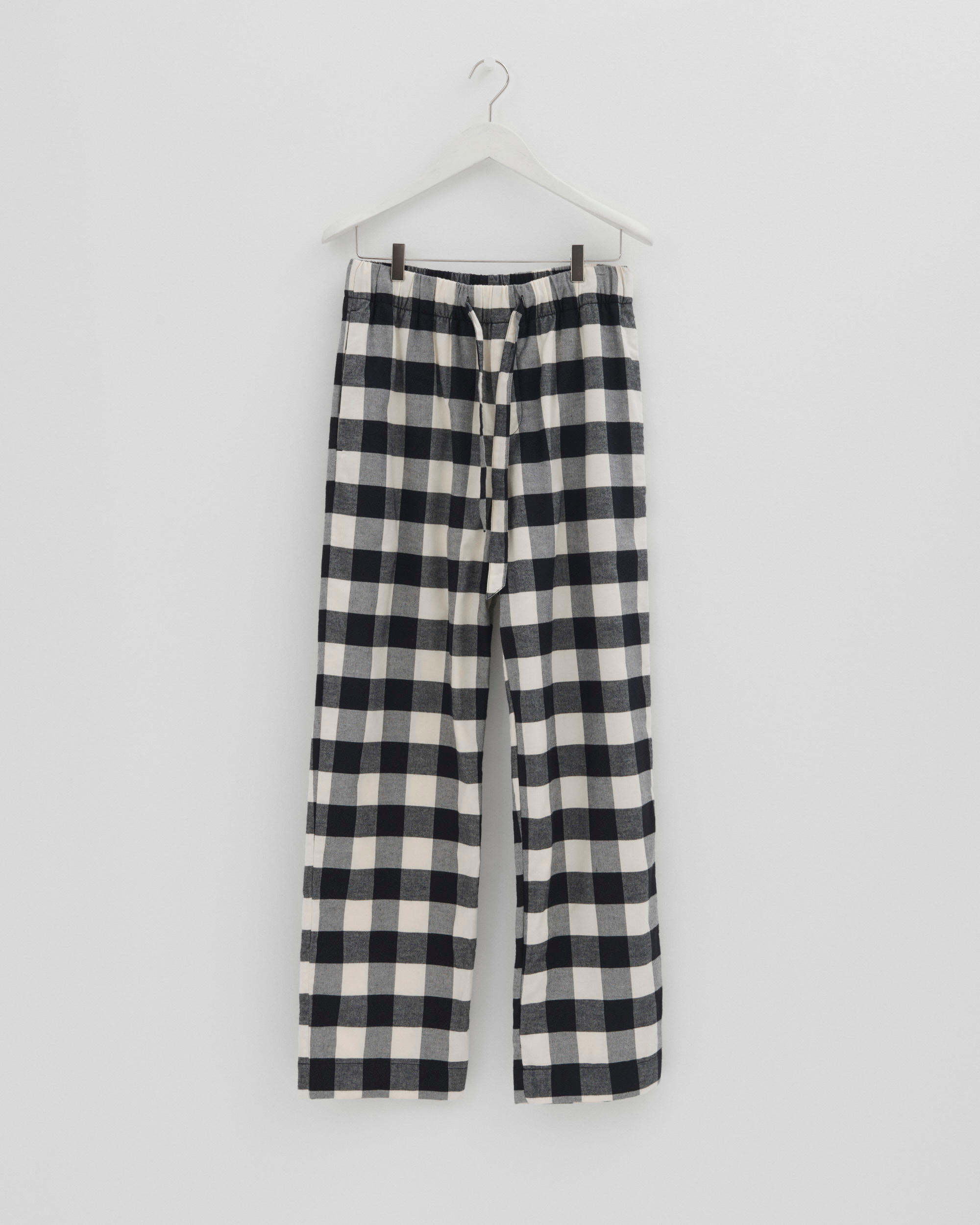 Flannel pyjamas – pants – Black Gingham