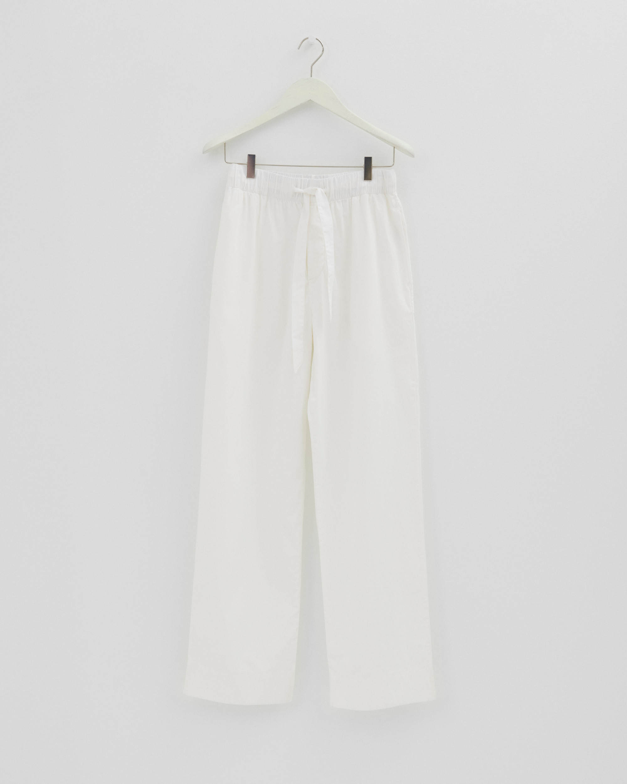 Poplin Pyjamas Pants - Alabaster White