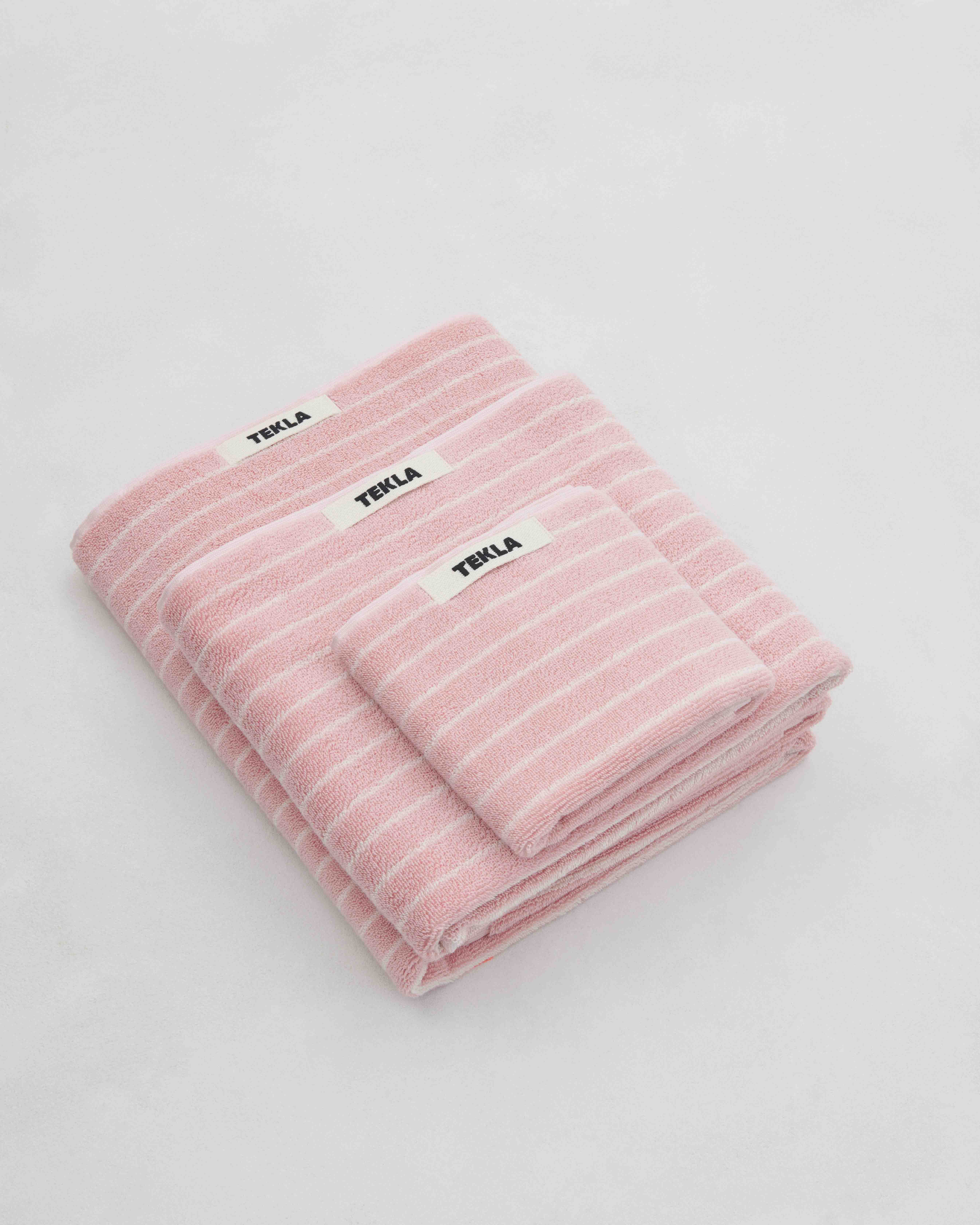 Terry Towel - Shaded Pink Stripes | Tekla Fabrics