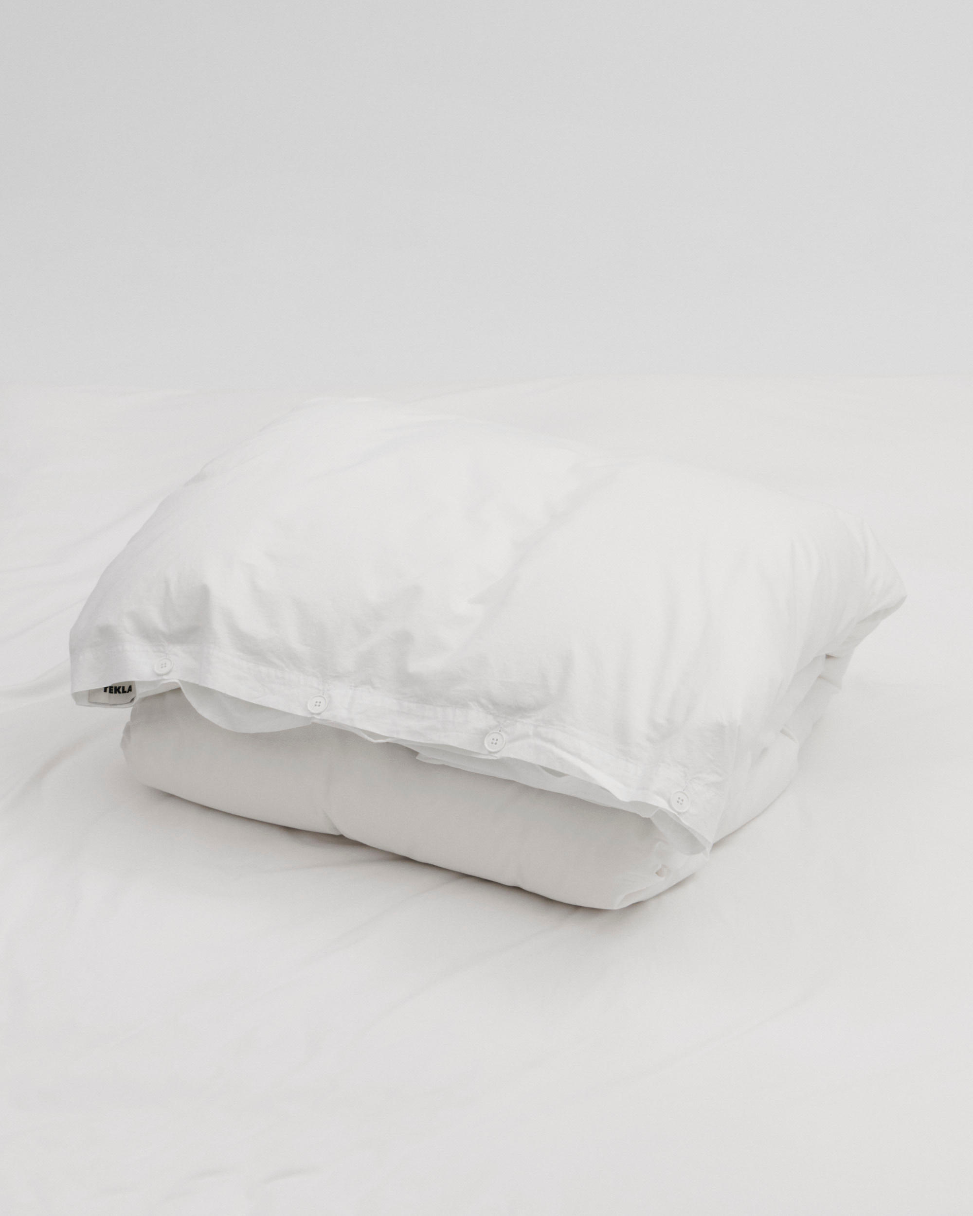 Percale duvet cover – Broken White