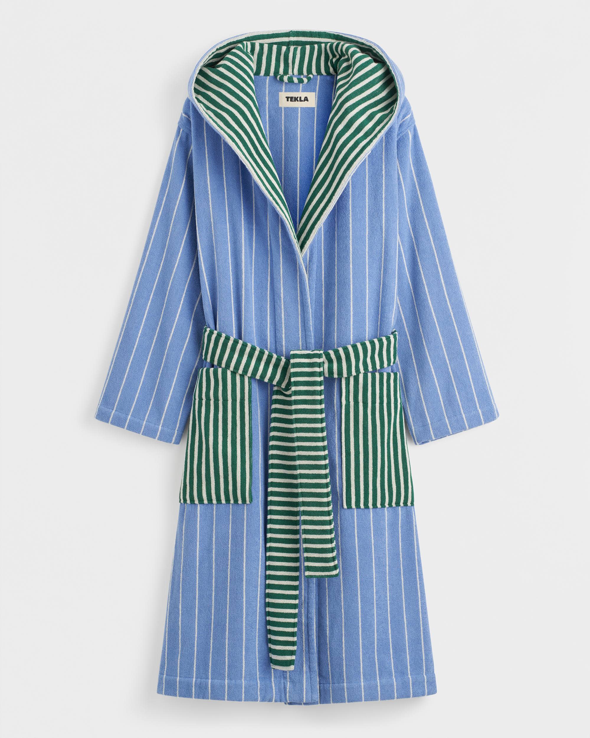 Marseille Patchwork hooded bathrobe