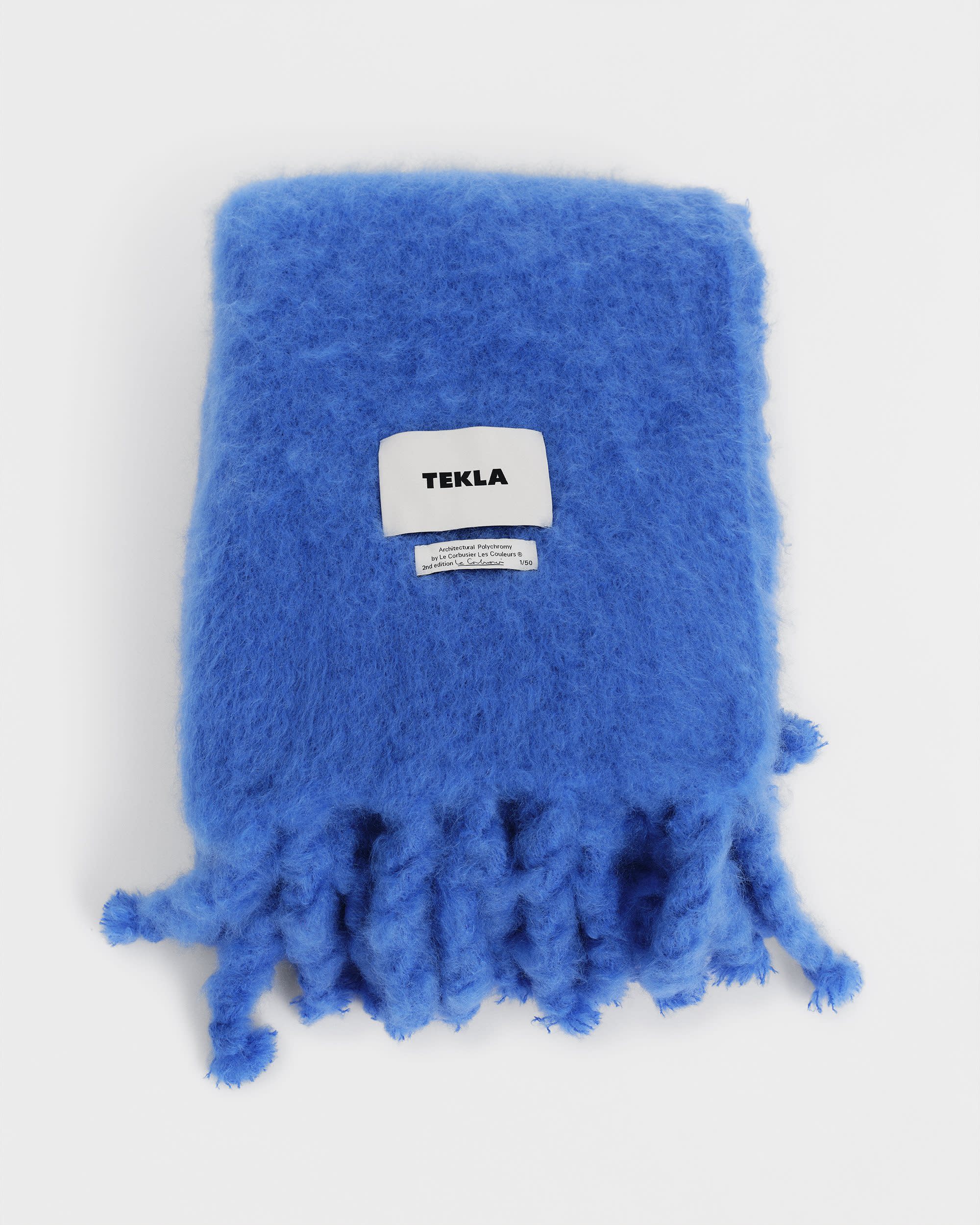 Bleu mohair blanket