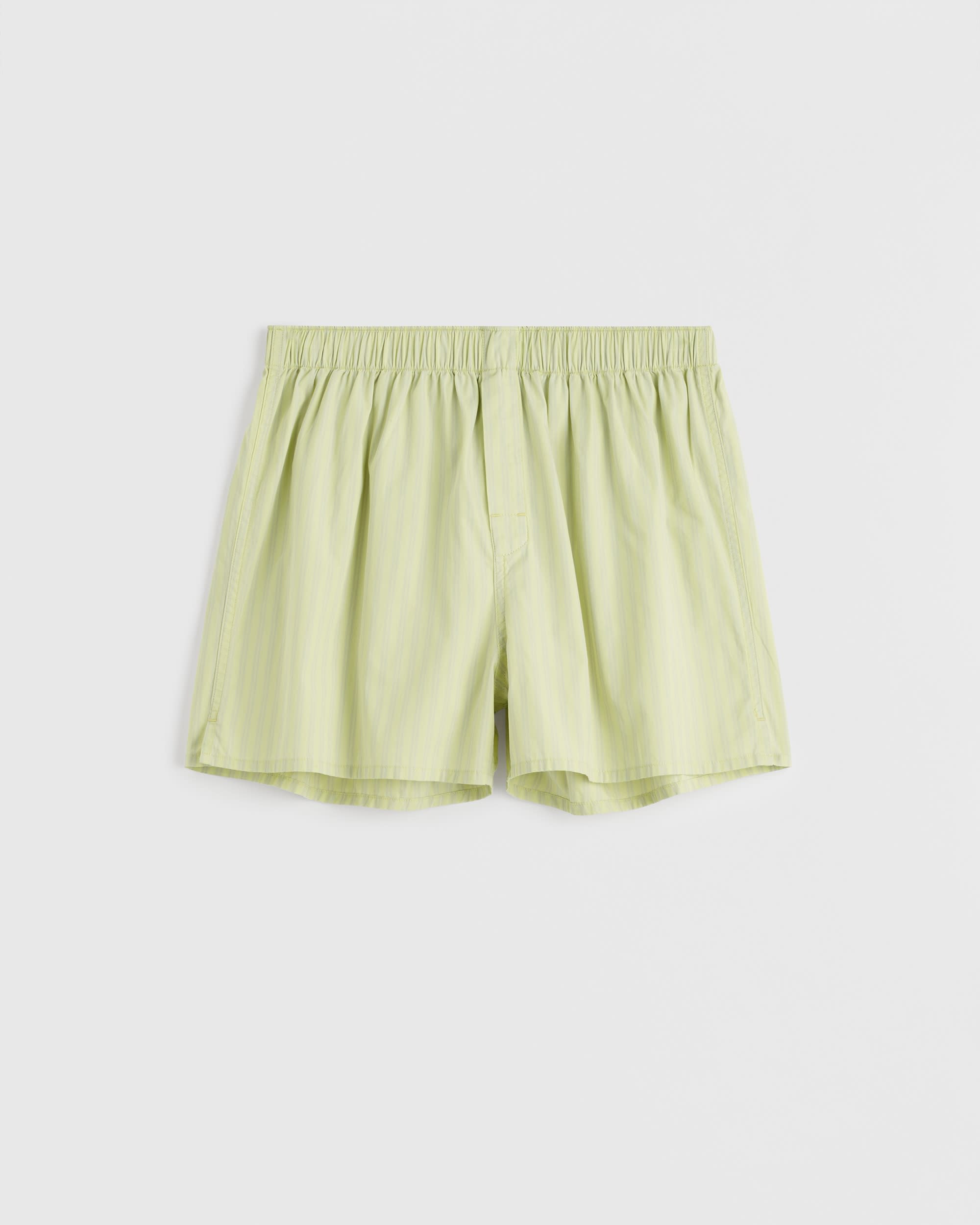 Boxer Shorts – Light Moss Stripes