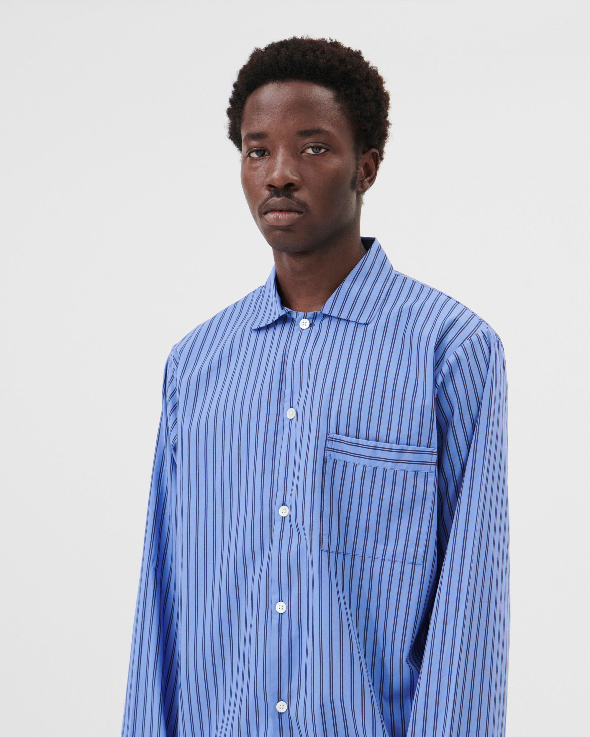 Boro Stripes long-sleeved shirt