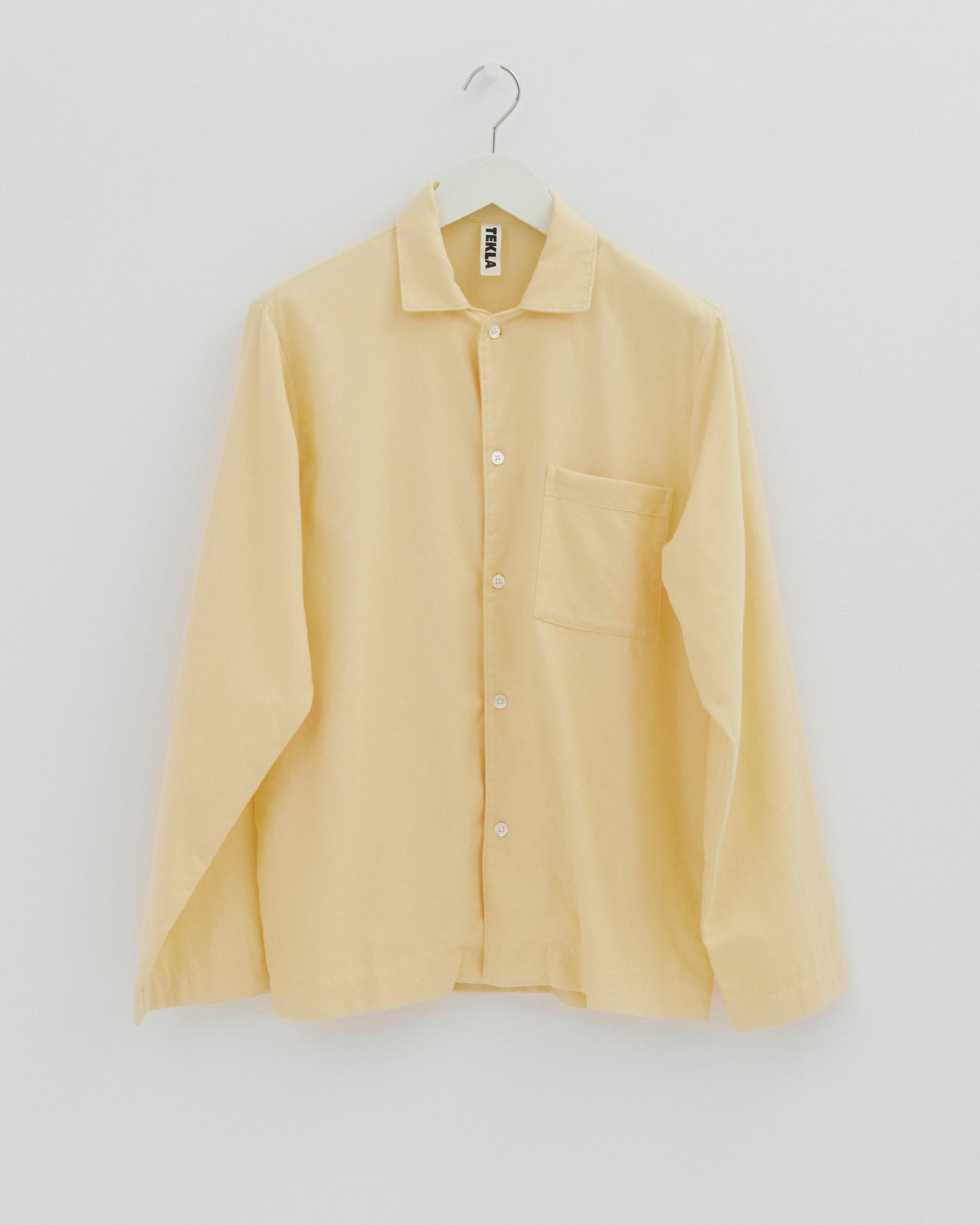 Flannel pyjamas – long-sleeved shirt – Gentle Yellow