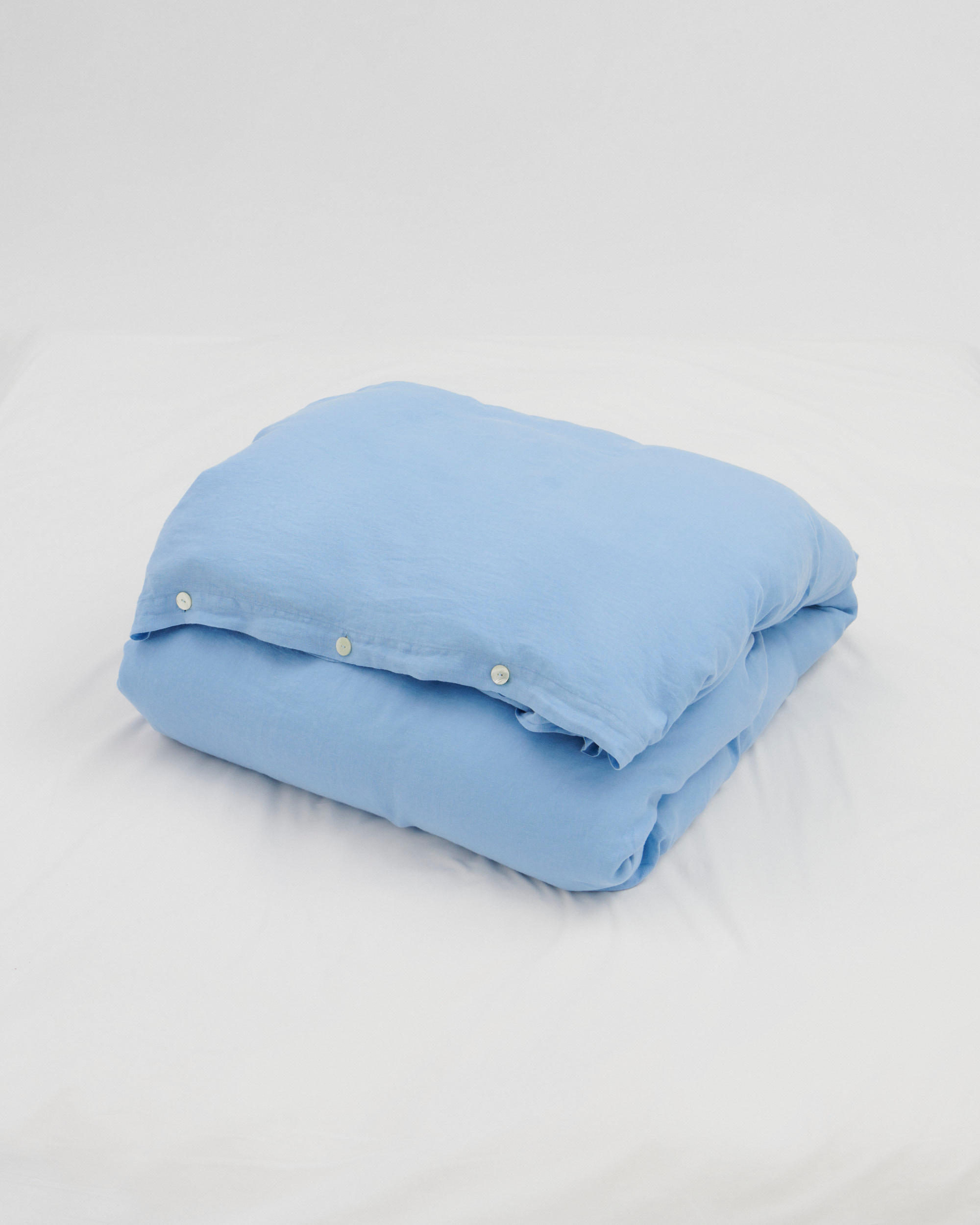 Linen duvet cover – Powder Blue