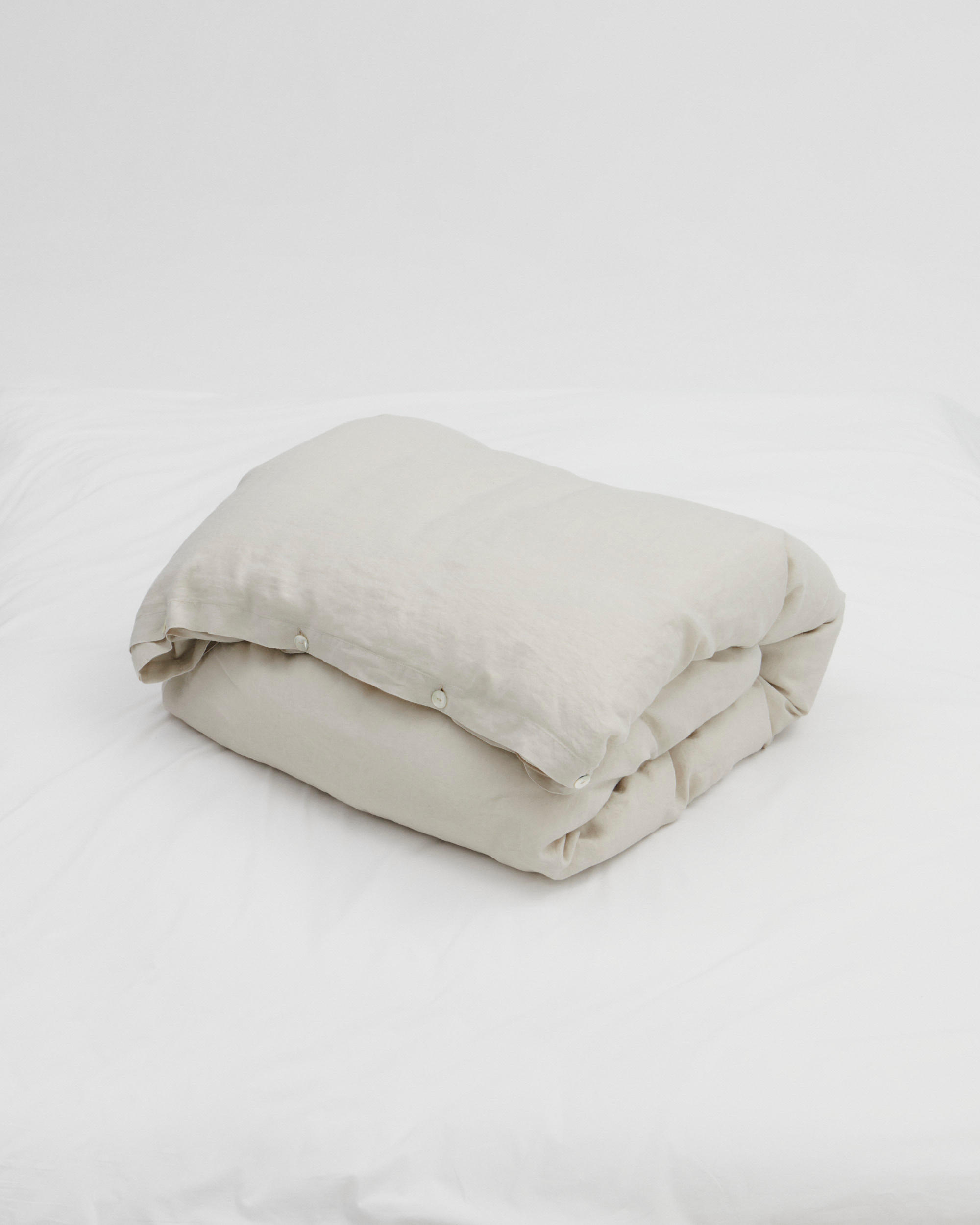 Linen duvet cover – Sand Grey