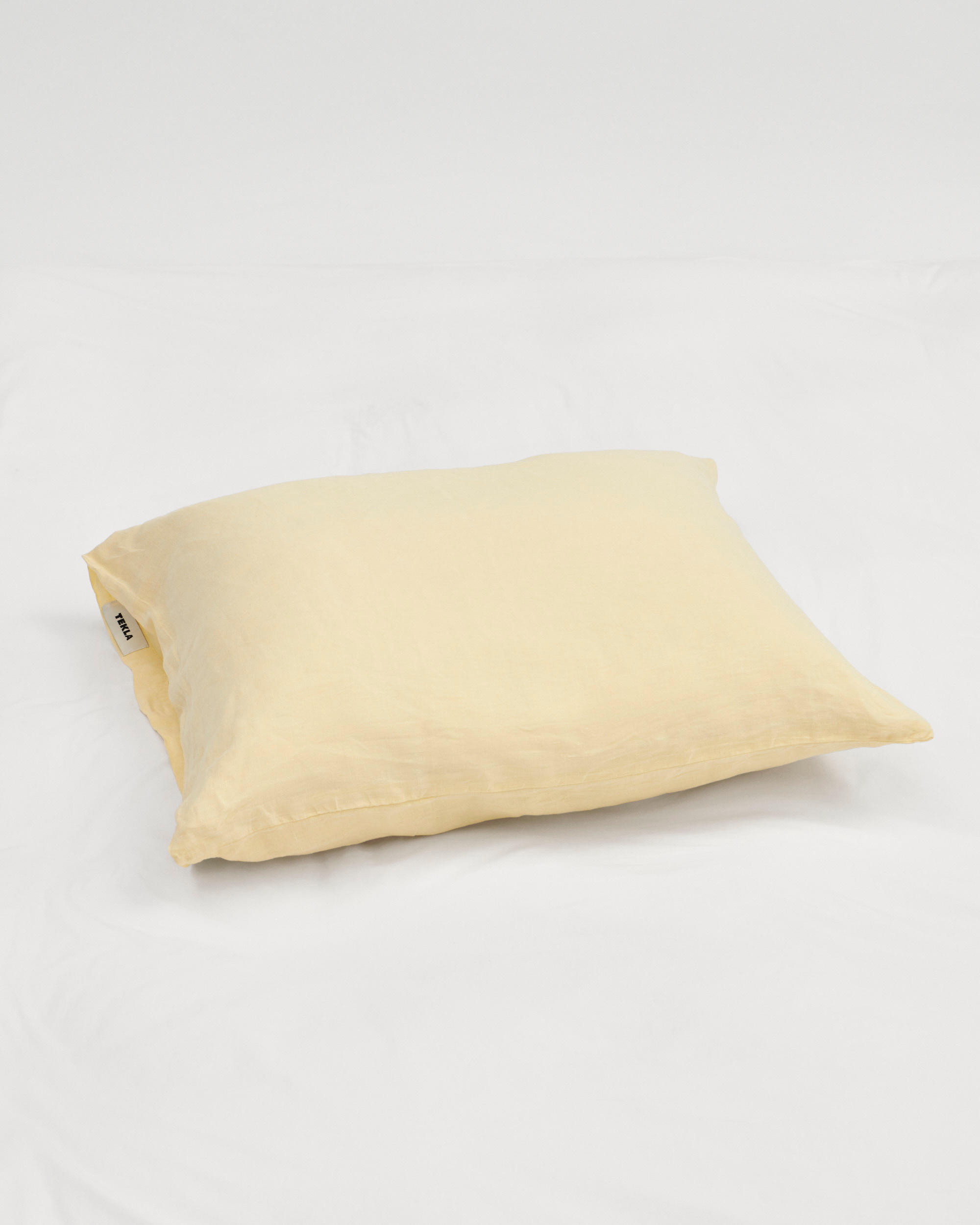 Linen pillow sham – Soft Yellow