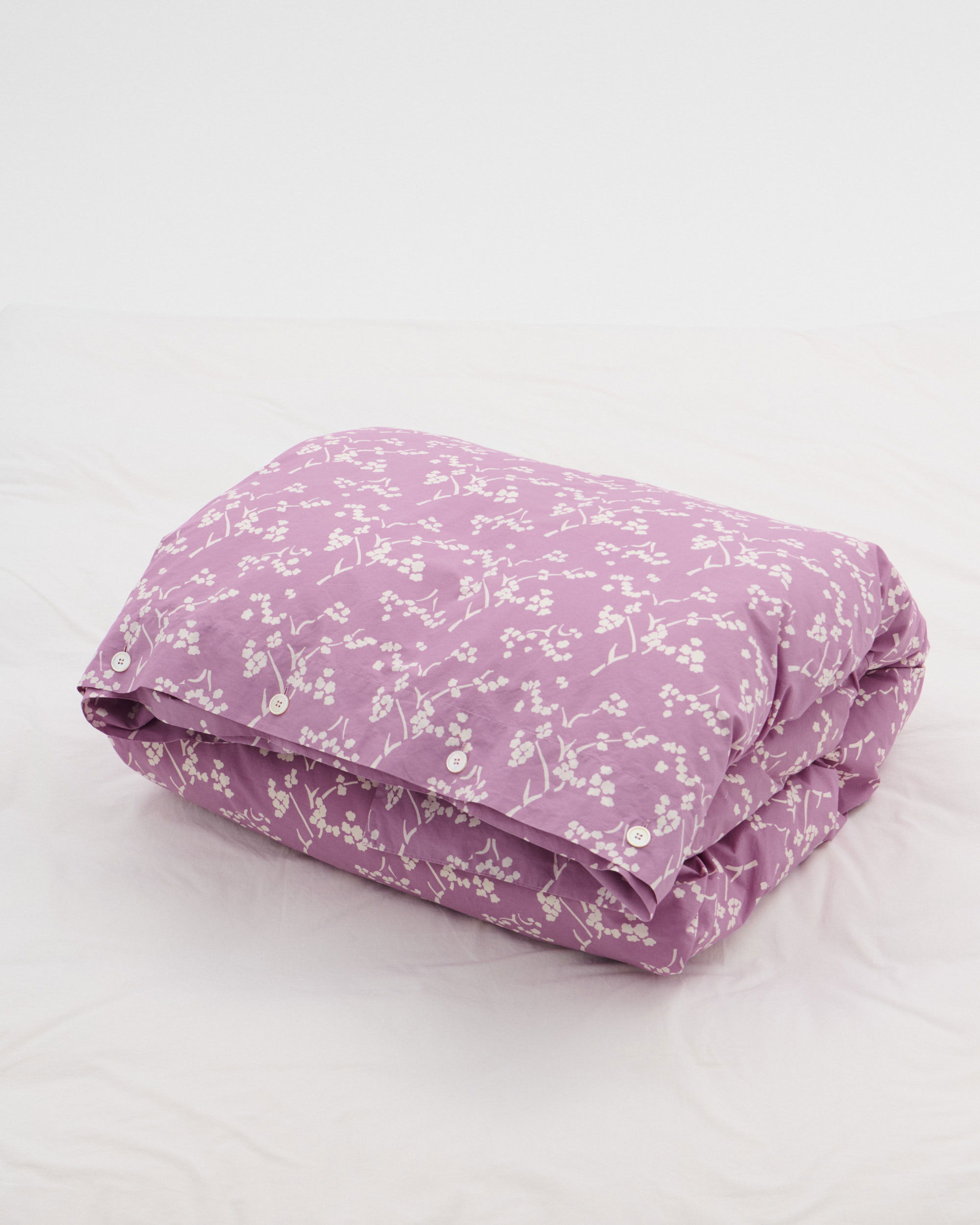 Percale duvet cover - Kirsikankukka Pink | Tekla Fabrics
