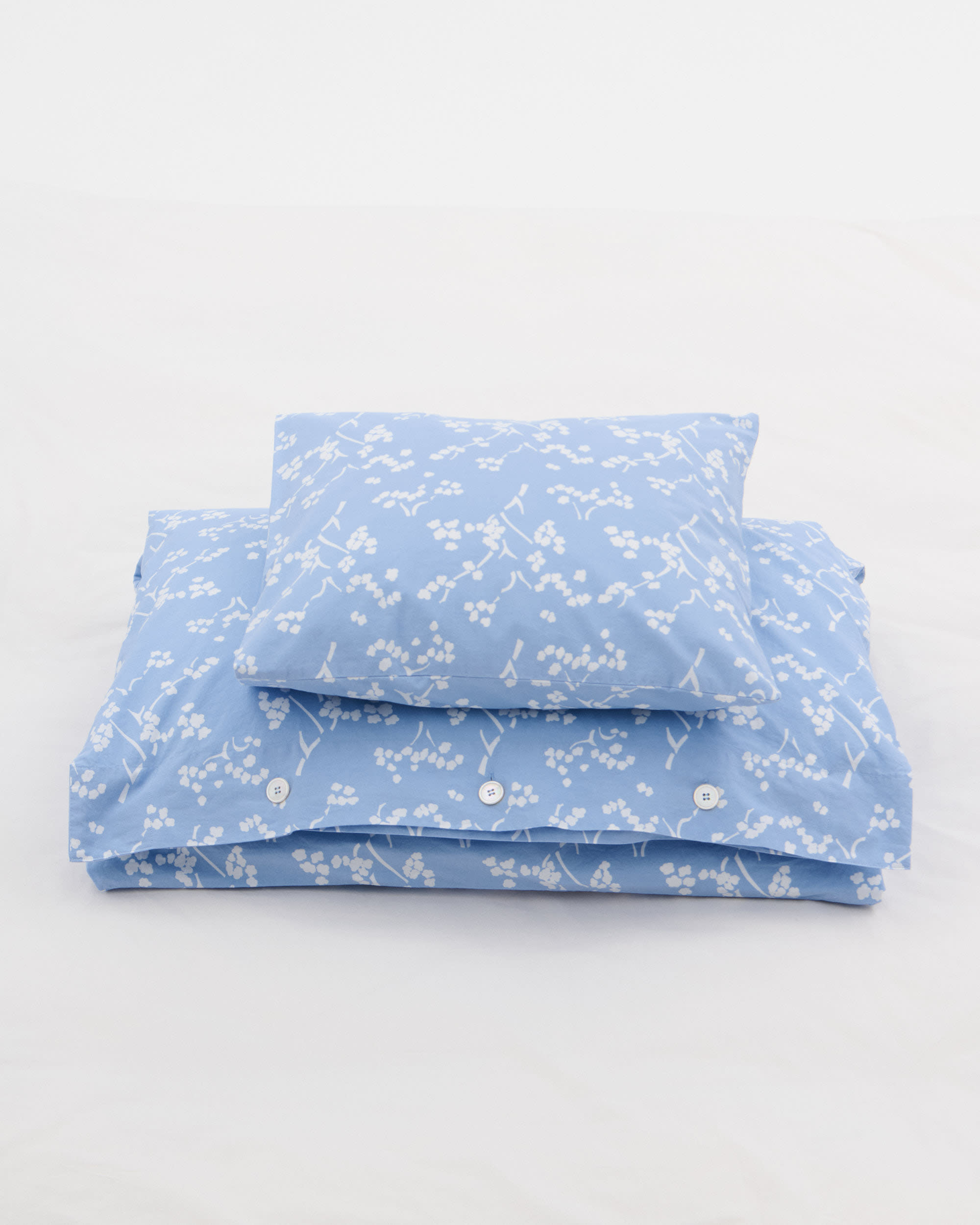 Kirsikankukka Blue kids bedding set