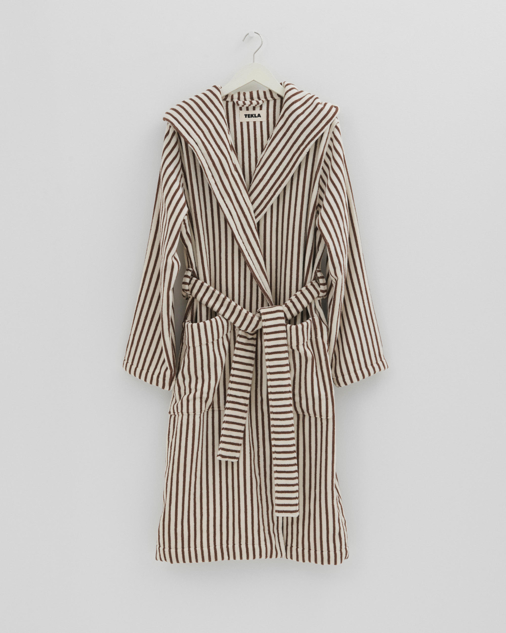 Hooded bathrobe – striped – Kodiak Stripes