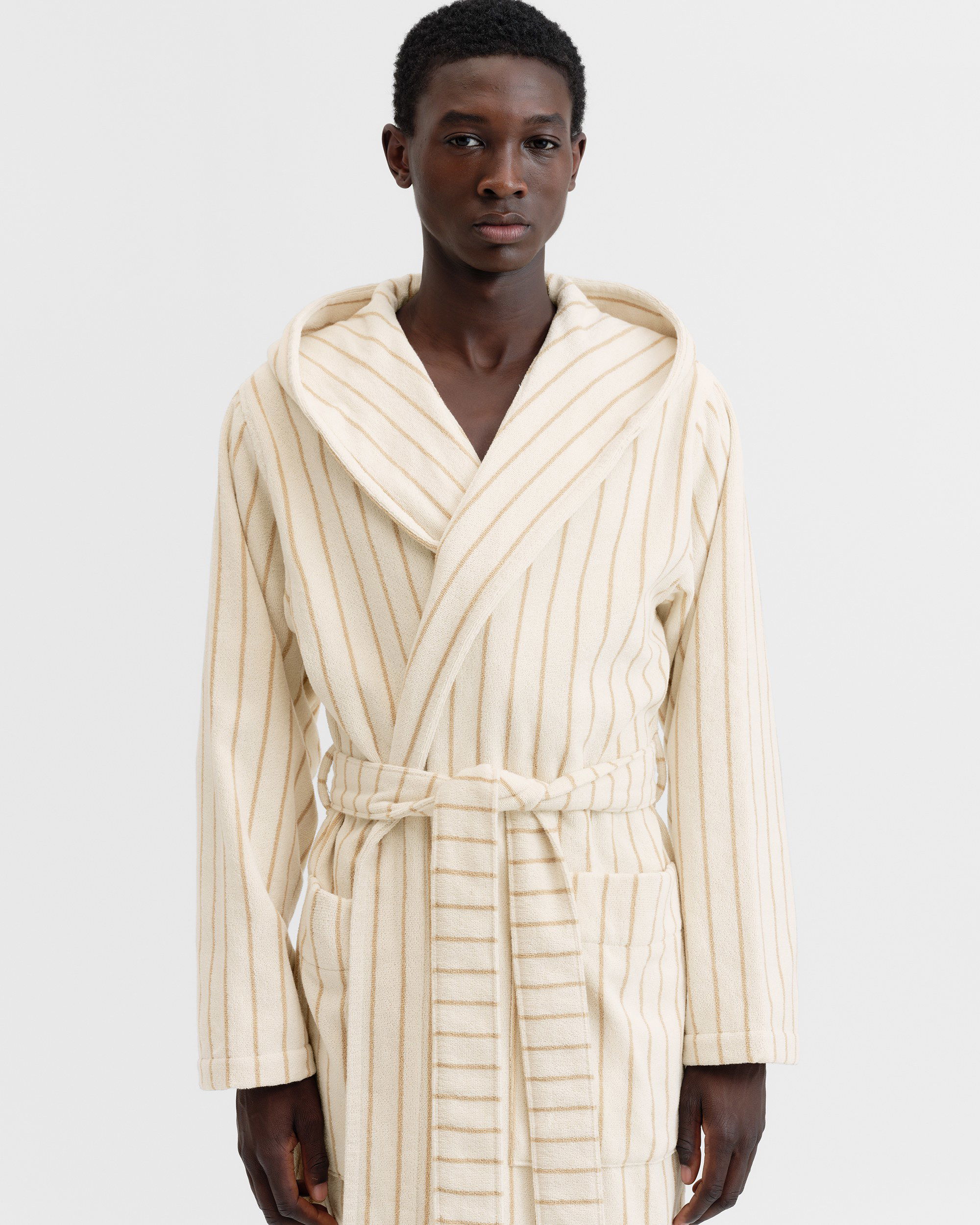 【関税込み】Tekla ベージュ Terry Hooded バスローブ Terry bathrobes | Tekla Fabrics