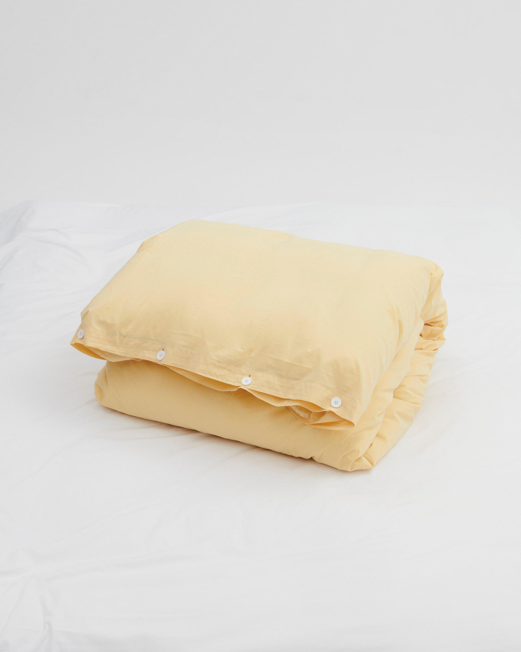 Percale duvet cover – Shaded Yellow