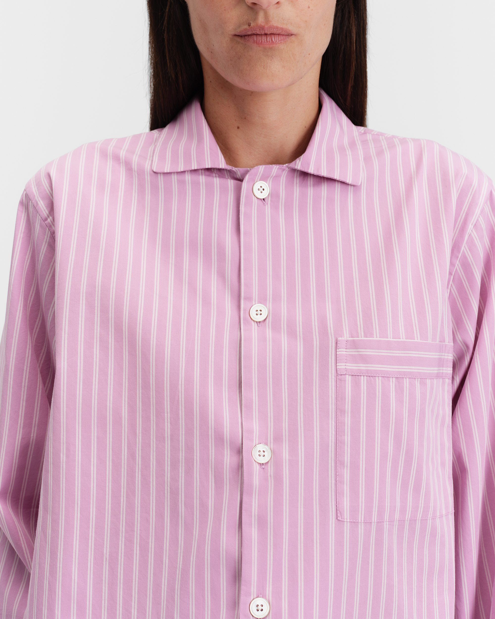 インナー・ルームウェアその他 TEKLA Pink Poplin Shirt Tekla Poplin Pyjama Shirt Purple Pink – Neighbour