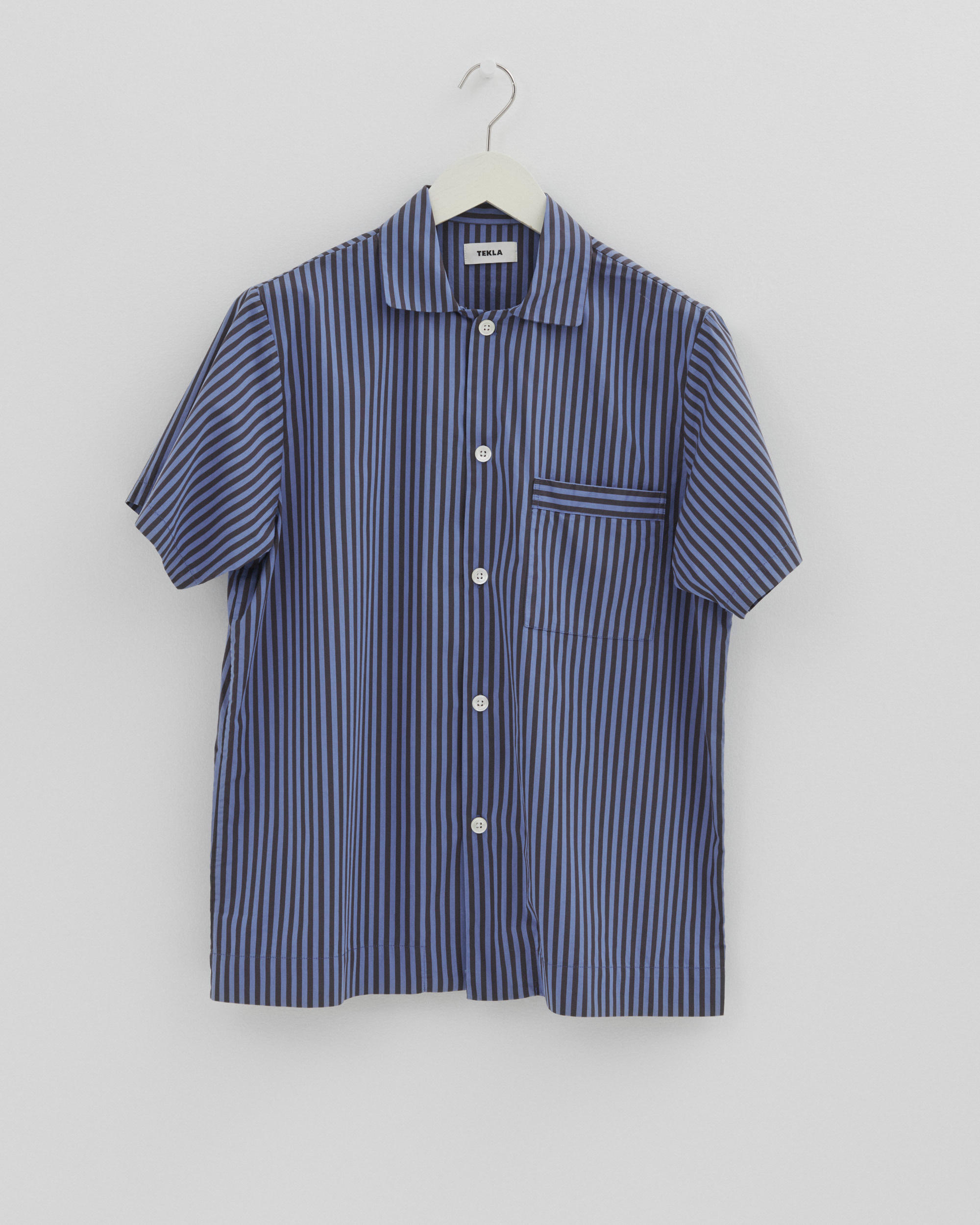 Poplin pyjamas – short-sleeved shirt – Verneuil Stripes