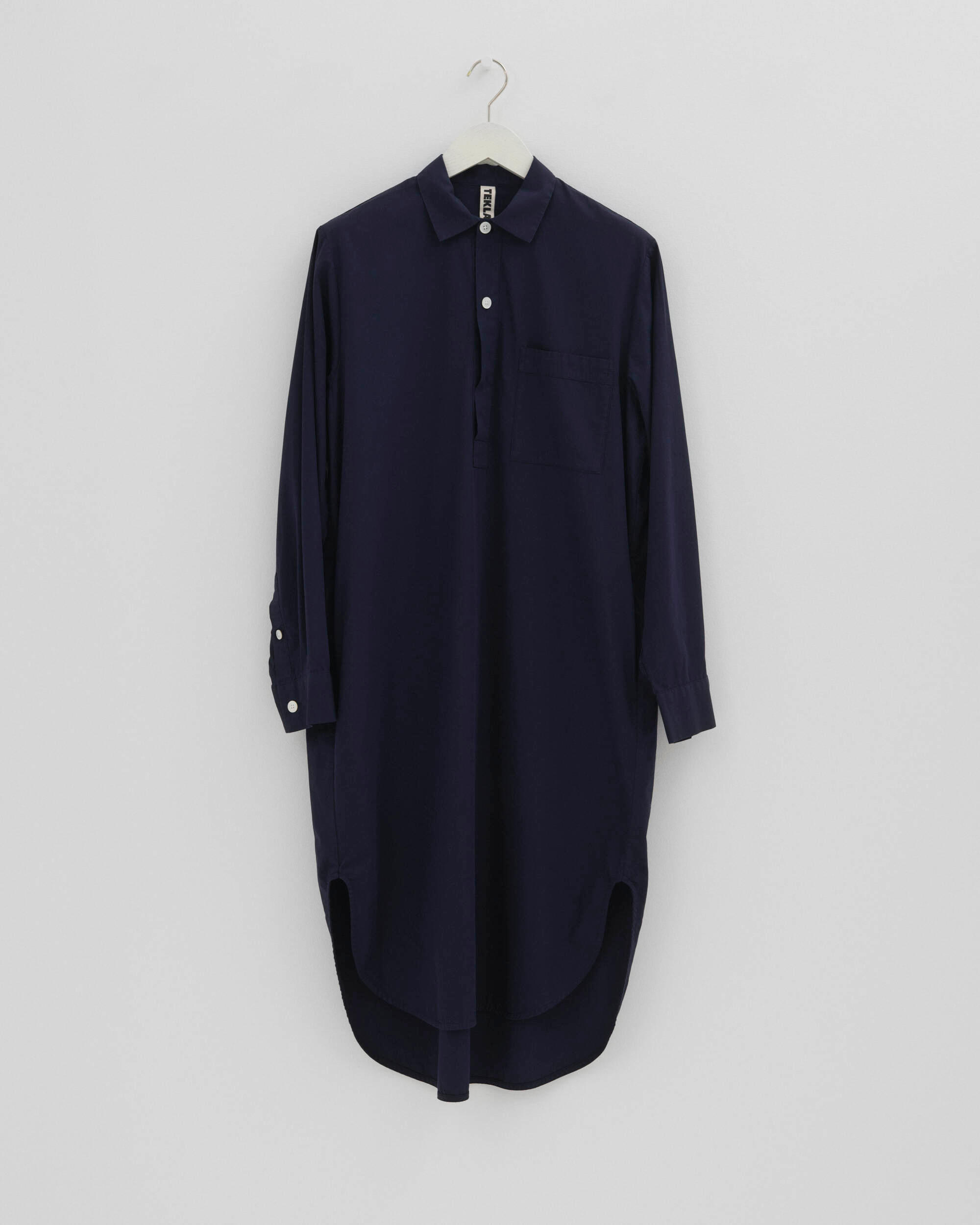 Poplin pyjamas – nightshirt – True Navy